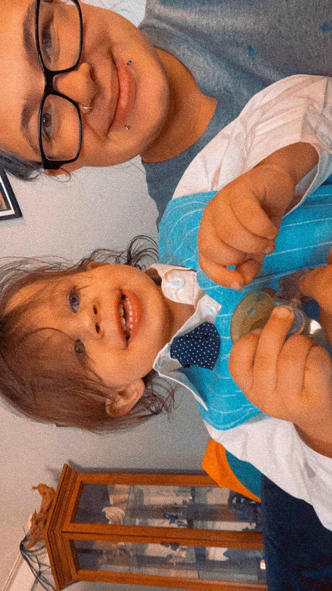 Asher is registered to the contest to win money with this photo: art, cheek, child, finger, forehead, gesture, happy, health_care, joy, medical_glove, medical_procedure, mouth, nail, nose, organ, person, service, skin, smile, thumb