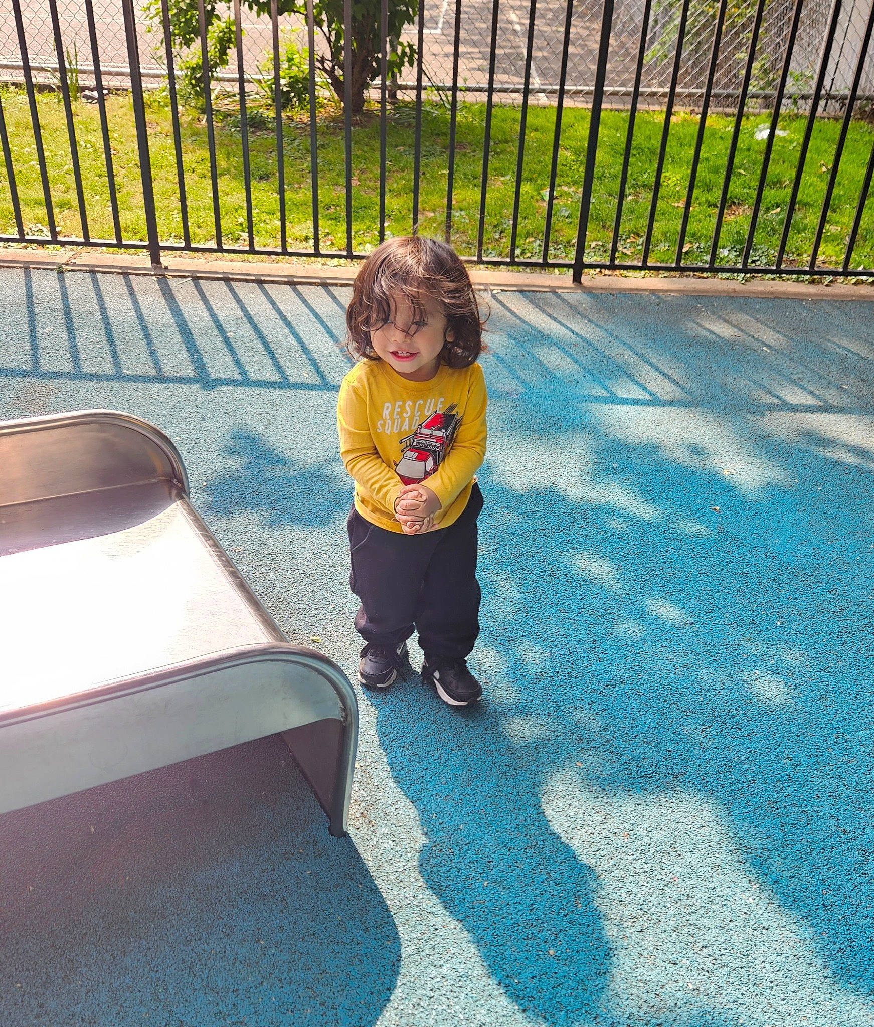 Ethan joined the competition — help win amazing prizes! asphalt, baby, baby_toddler_clothing, child, city, fence, fun, grass, leisure, mesh, outdoor_play_equipment, people_in_nature, person, plant, play, recreation, road_surface, tints_and_shades, toddler, tree