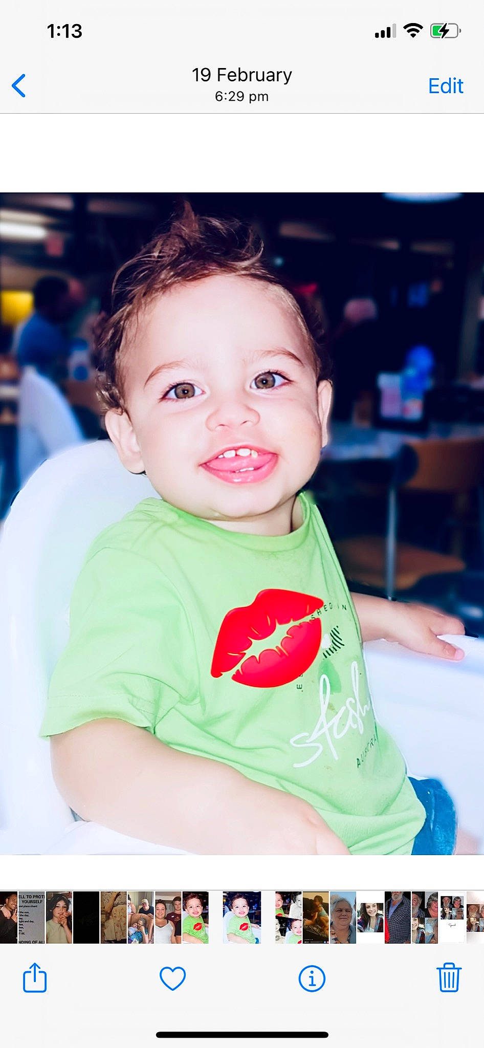 Darrell is registered to the contest to win money with this photo: baby, baby_toddler_clothing, cheek, child, event, eyelash, flash_photography, fun, happy, joy, leisure, lip, person, portrait_photography, recreation, sitting, skin, sleeve, sweetness, t_shirt