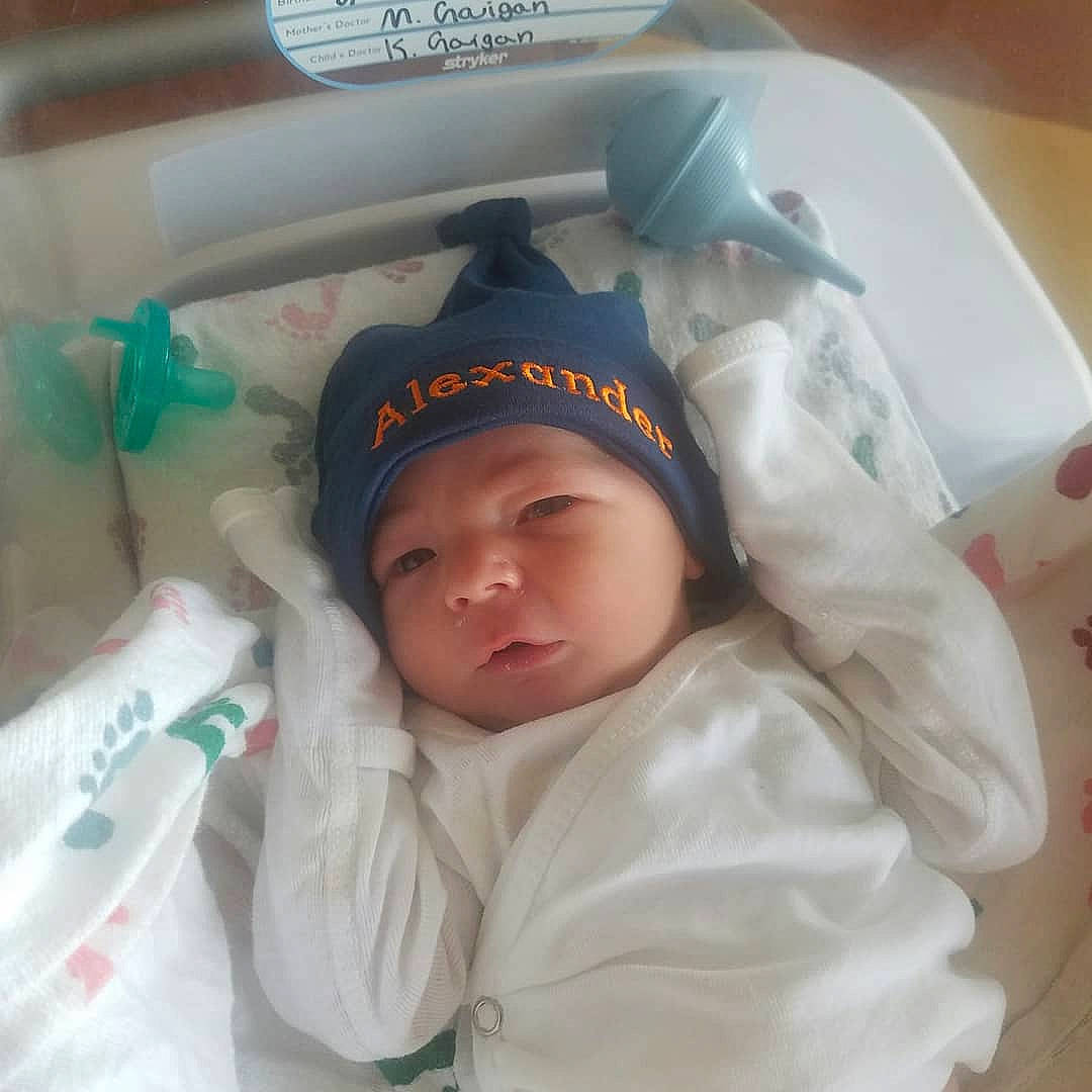 Alexander is registered to the contest to win money with this photo: baby, birth, child, cool, forehead, head, headgear, person, sleep, toddler