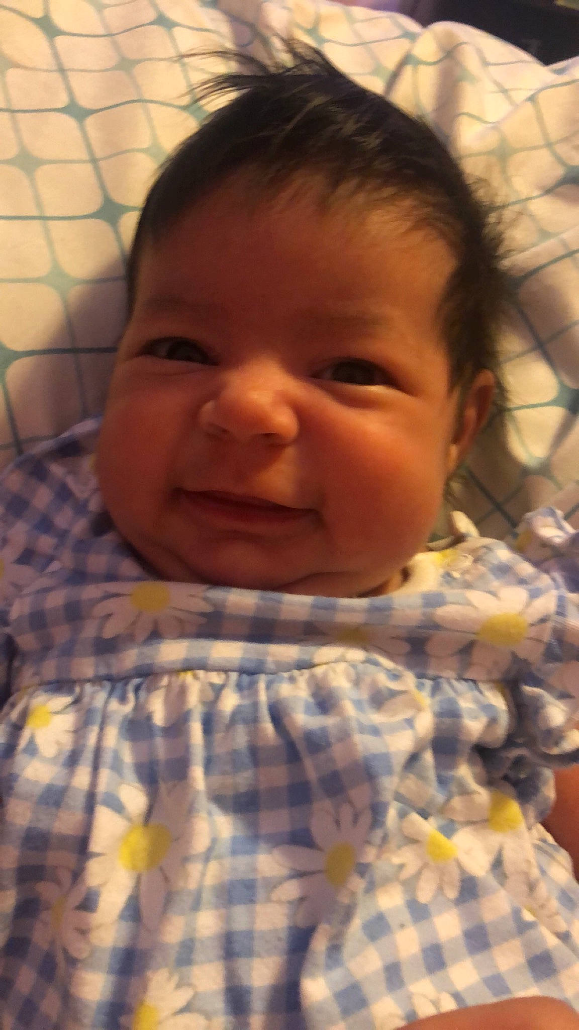 Amariana is registered to the contest to win money with this photo: baby, beauty, cheek, child, chin, close_up, eye, face, facial_expression, forehead, happy, head, lip, mouth, nose, person, skin, smile, toddler