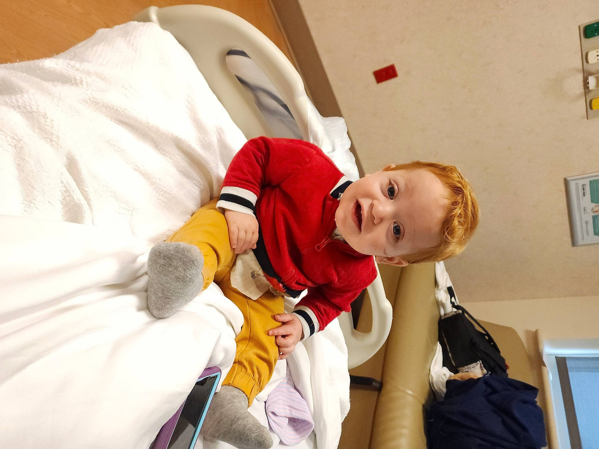 Dominick joined the competition — help win amazing prizes! baby, baby_products, baby_safety, baby_toddler_clothing, bed, child, comfort, event, fictional_character, fun, happy, hat, linens, person, picture_frame, room, smile, toddler