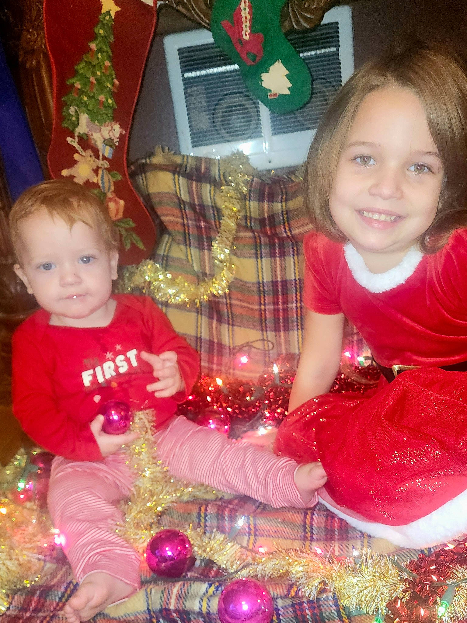 Dorothy joined the competition — help win amazing prizes! child, christmas, christmas_decoration, christmas_eve, christmas_ornament, decoration, event, fun, gift_wrapping, happy, holiday, holiday_ornament, joy, lap, magenta, ornament, pattern, person, smile, toddler