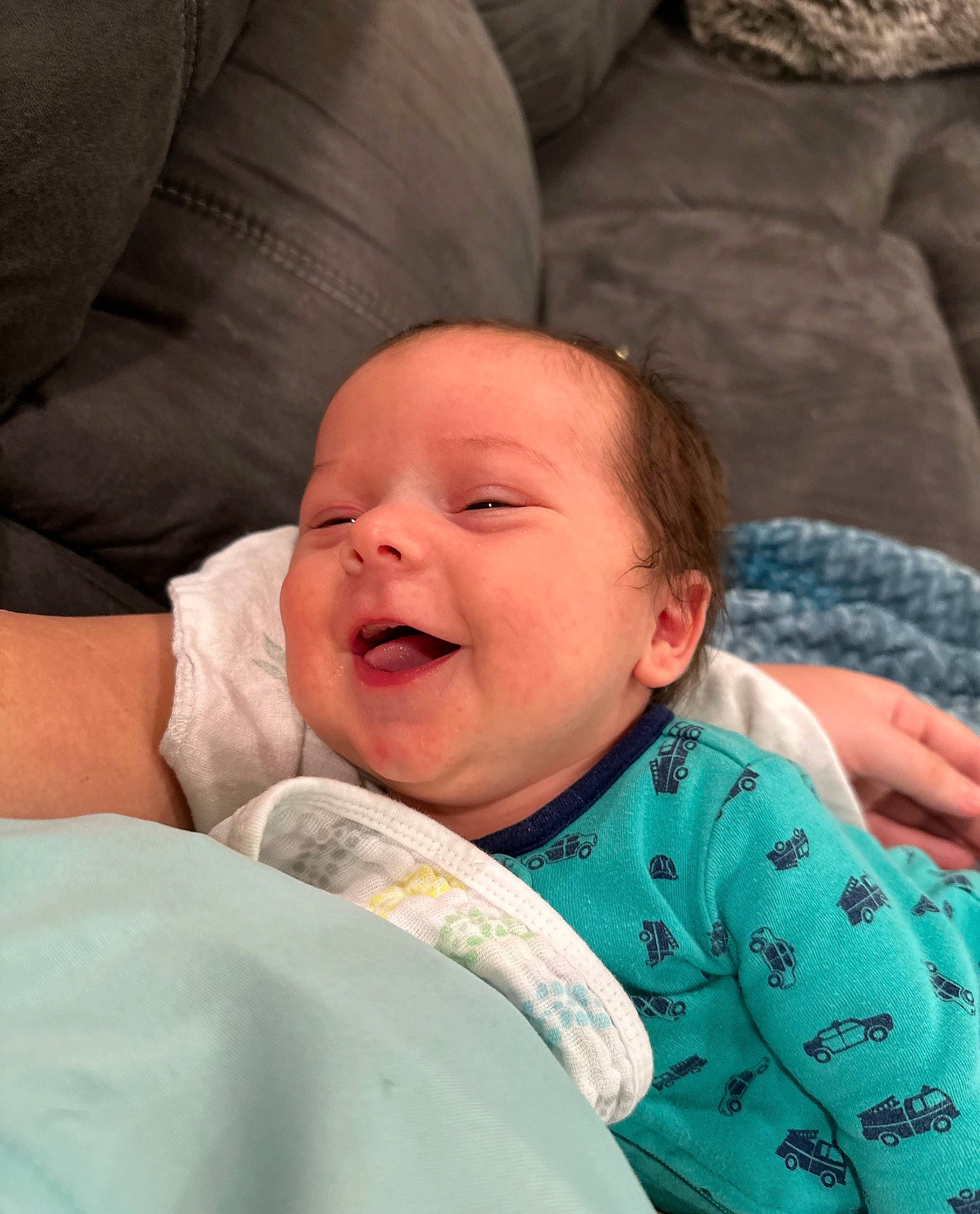 David joined the competition — help win amazing prizes! baby, baby_products, baby_toddler_clothing, cheek, child, comfort, event, eye, fun, happy, iris, laugh, linens, mammal, person, sitting, skin, smile, textile, toddler