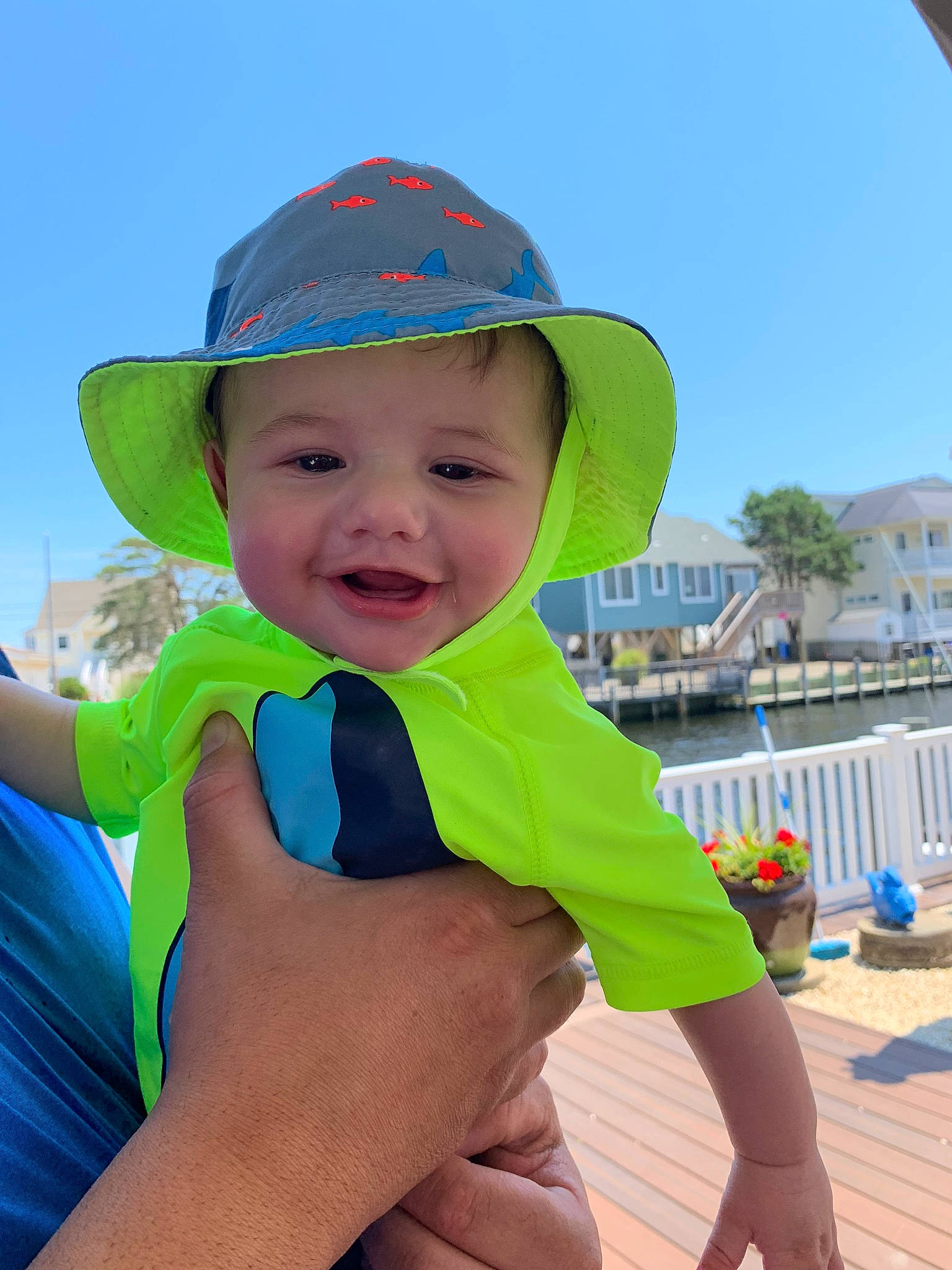 Gino joined the competition — help win amazing prizes! baby, child, fun, hat, headgear, joy, leisure, person, play, summer, sun_hat, toddler, vacation