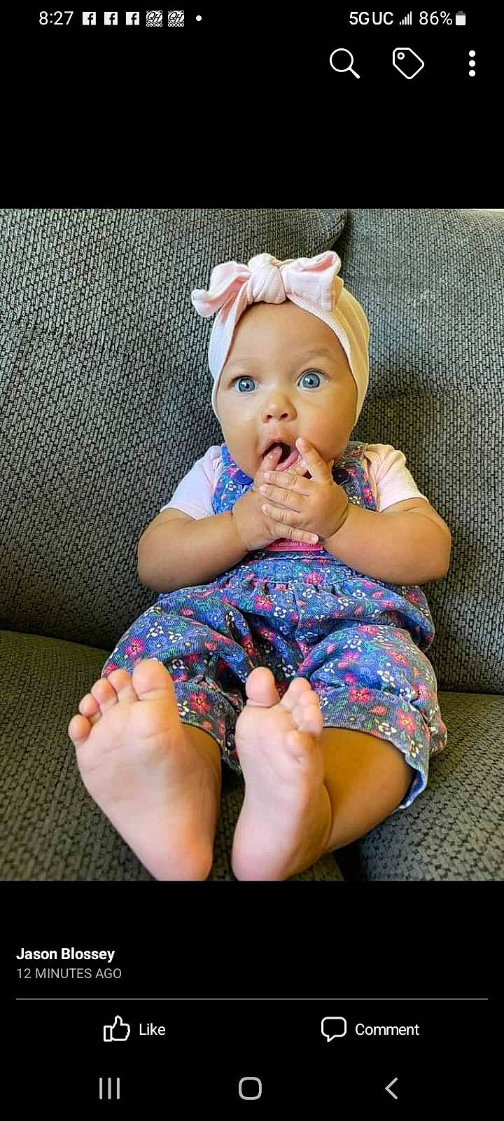 Zelleyna joined the competition — help win amazing prizes! baby, baby_toddler_clothing, cheek, comfort, dress, elbow, eye, finger, flash_photography, foot, happy, head, headwear, human_body, iris, knee, person, skin, sleeve, surprise