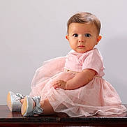 Sofia joined the competition — help win amazing prizes! baby, bodypart, clothing, dress, face, finger, footwear, formalwear, hand, hardwood, head, person, photography, portrait, shoe, sitting, sleeve, sneaker, toy, wood