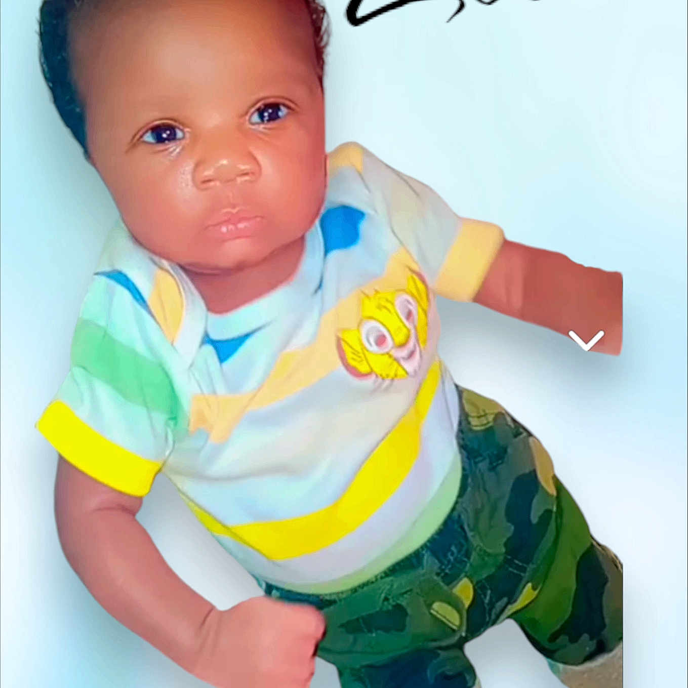 Zaire joined the competition — help win amazing prizes! baby, babylaughing, clothing, crawling, doll, dress, face, formalwear, happy, head, newborn, person, photography, portrait, shirt, sitting, sleeve, smile, t_shirt, toy