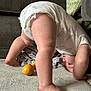 baby, child, toddler, indoor, carpet, couch, toy, onesie, skin, foot, leg, arm, head, face, cute, playing, stretching, clothing, soft, home