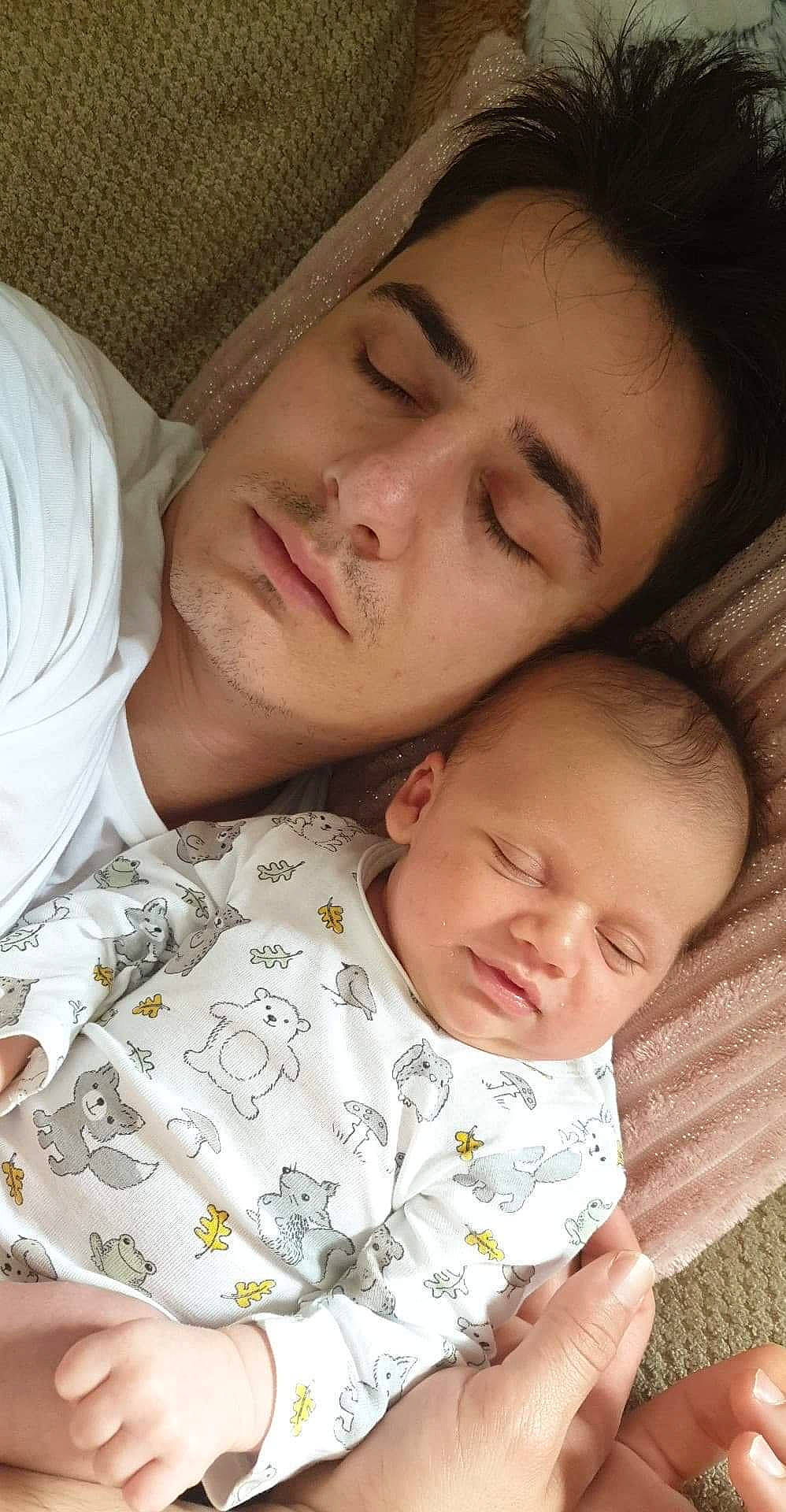 Aris joined the competition — help win amazing prizes! baby, baby_sleeping, bedtime, birth, cheek, child, comfort, father, gesture, happy, love, mother, nap, nose, person, skin, sleep, toddler