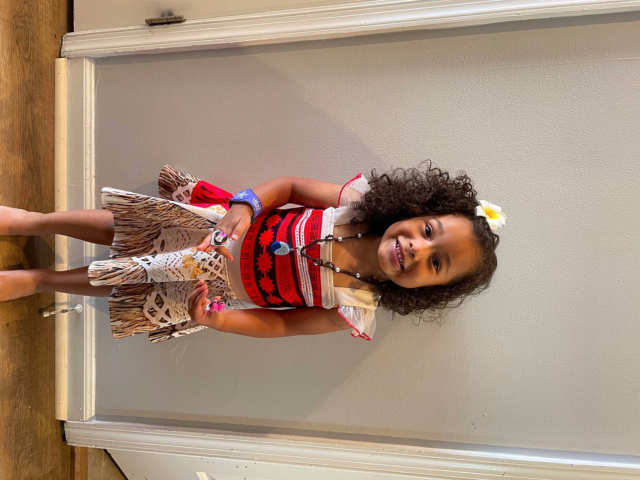 Savannah joined the competition — help win amazing prizes! comfort, dress, elbow, fashion_design, fun, happy, human_leg, joint, joy, knee, pattern, person, room, smile, stairs, thigh, toddler, trunk, waist, window