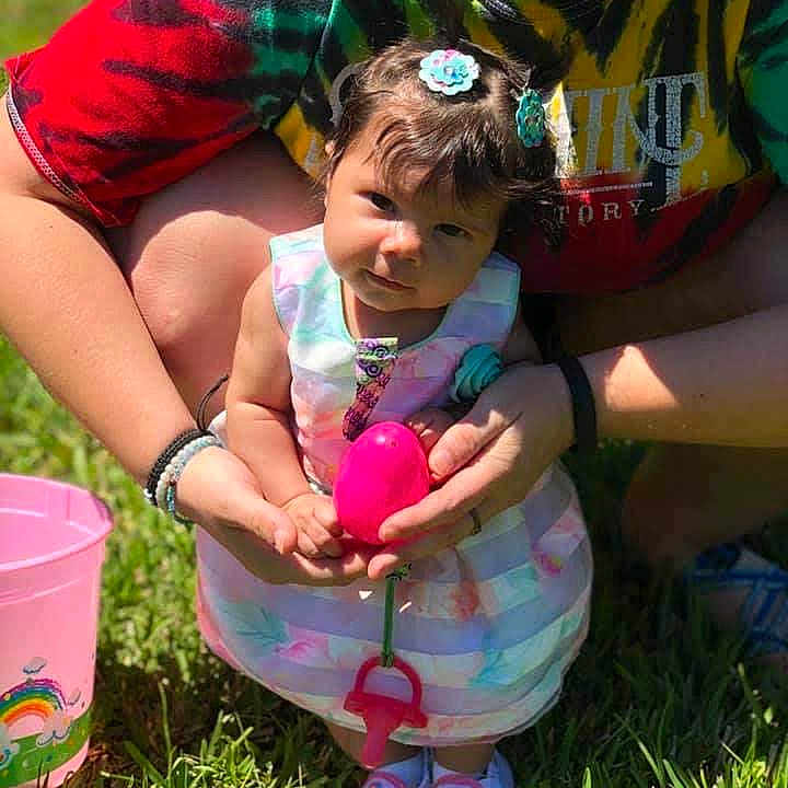 Kyla joined the competition — help win amazing prizes! child, easter, easter_egg, fun, grass, holiday, person, play, summer, toddler