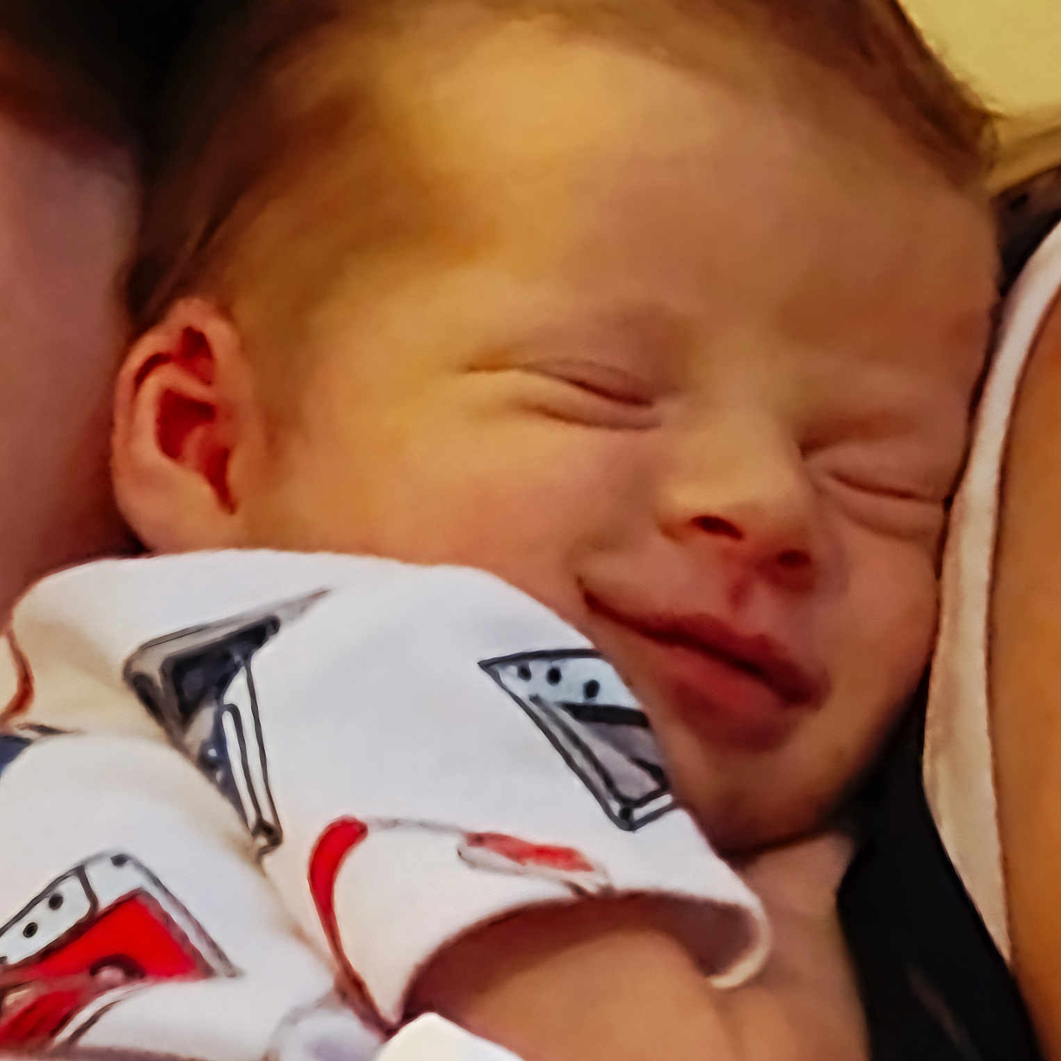 Brayzen joined the competition — help win amazing prizes! arm, baby, child, closeup, clothing, comfort, cute, face, head, infant, newborn, pattern, peaceful, person, portrait, rest, skin, sleeping, smile, soft