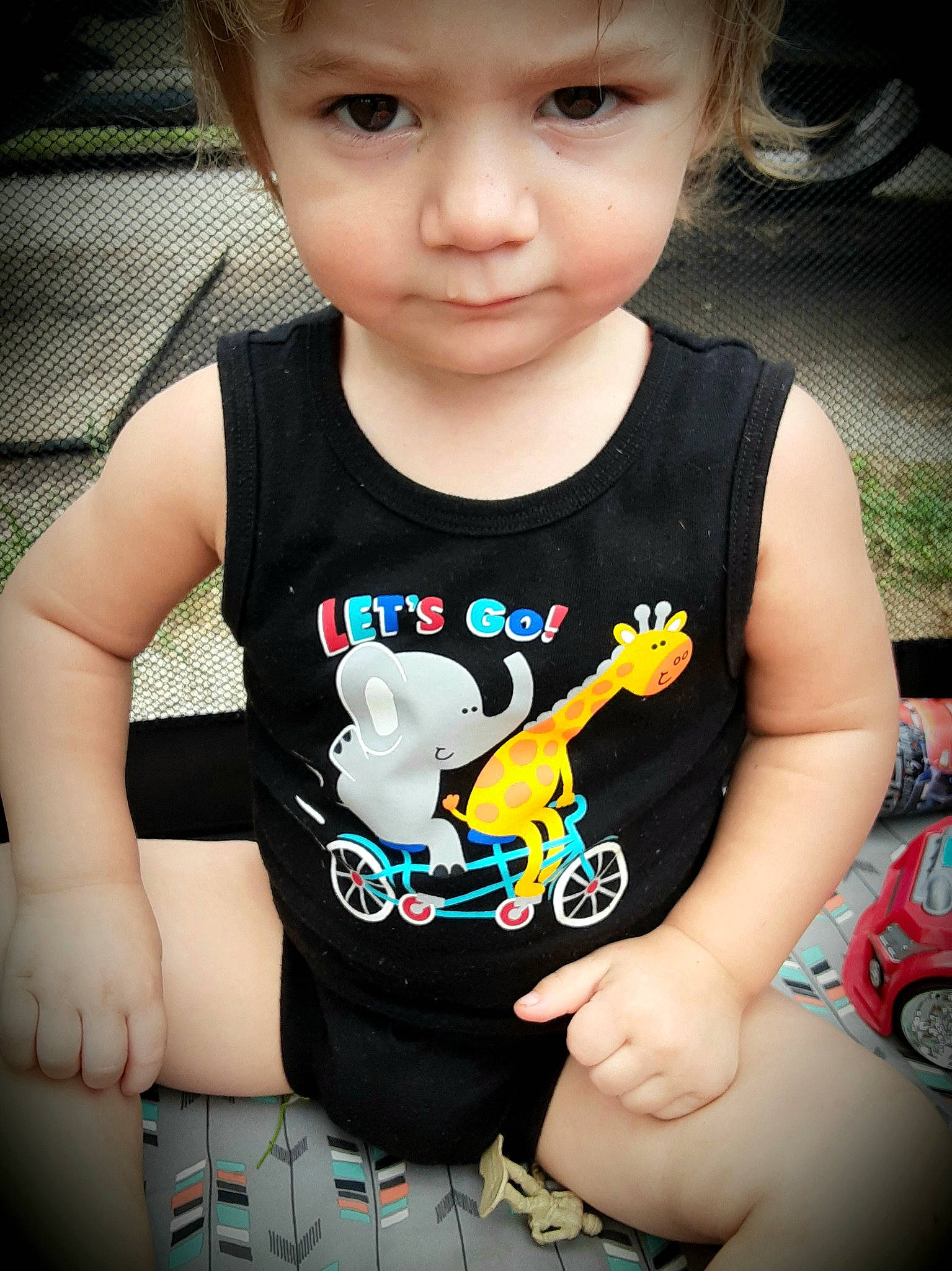 Dallas is registered to the contest to win money with this photo: baby_products, baby_toddler_clothing, cheek, child, cool, person, product, t_shirt, toddler