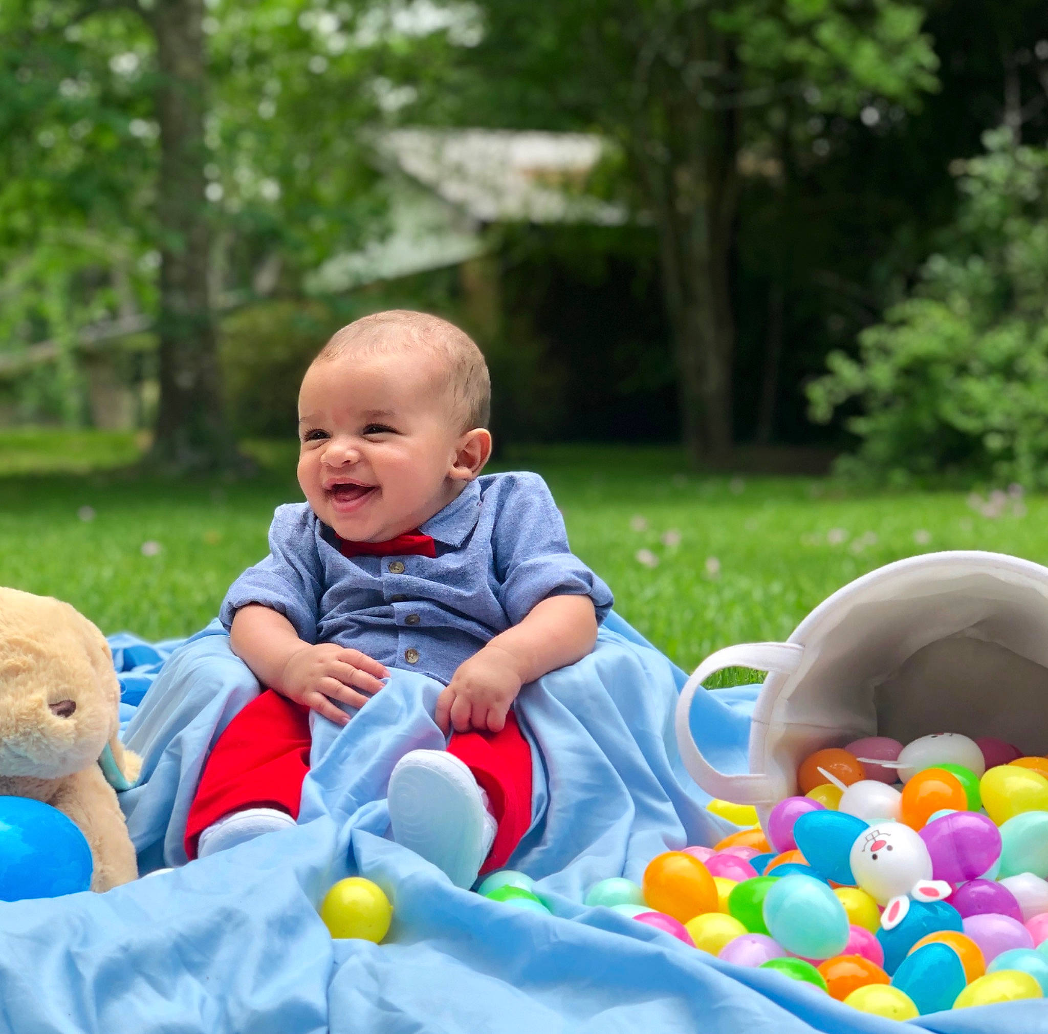 Kohen joined the competition — help win amazing prizes! baby, baby_playing_with_toys, baby_products, baby_toys, ball_pit, child, fun, leisure, person, play, product, recreation, toddler, toy
