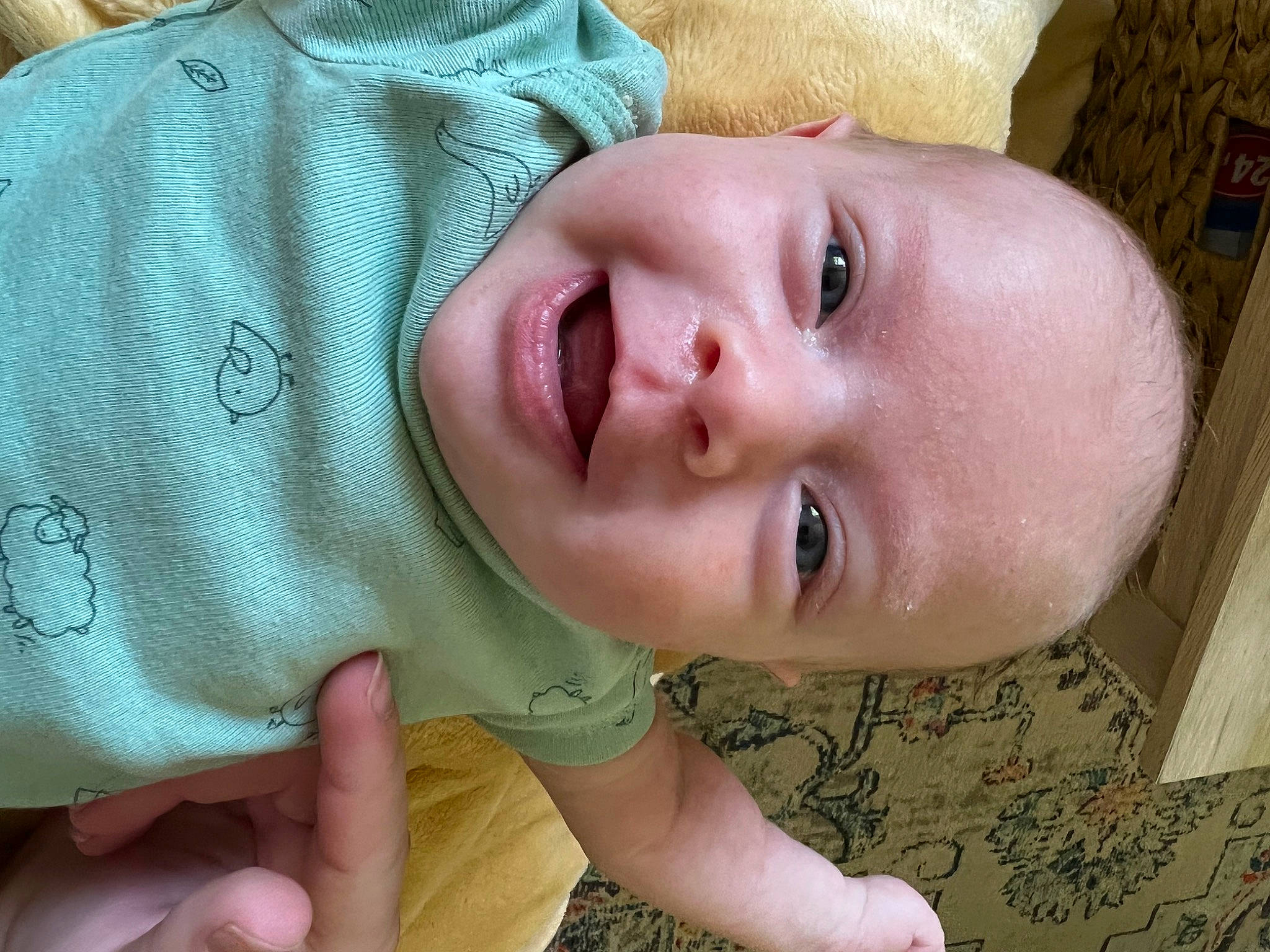 Georgia joined the competition — help win amazing prizes! baby, baby_toddler_clothing, cheek, chin, eye, eyebrow, eyelash, face, finger, forehead, hand, head, human_body, iris, lip, mouth, nose, person, skin, sleeve