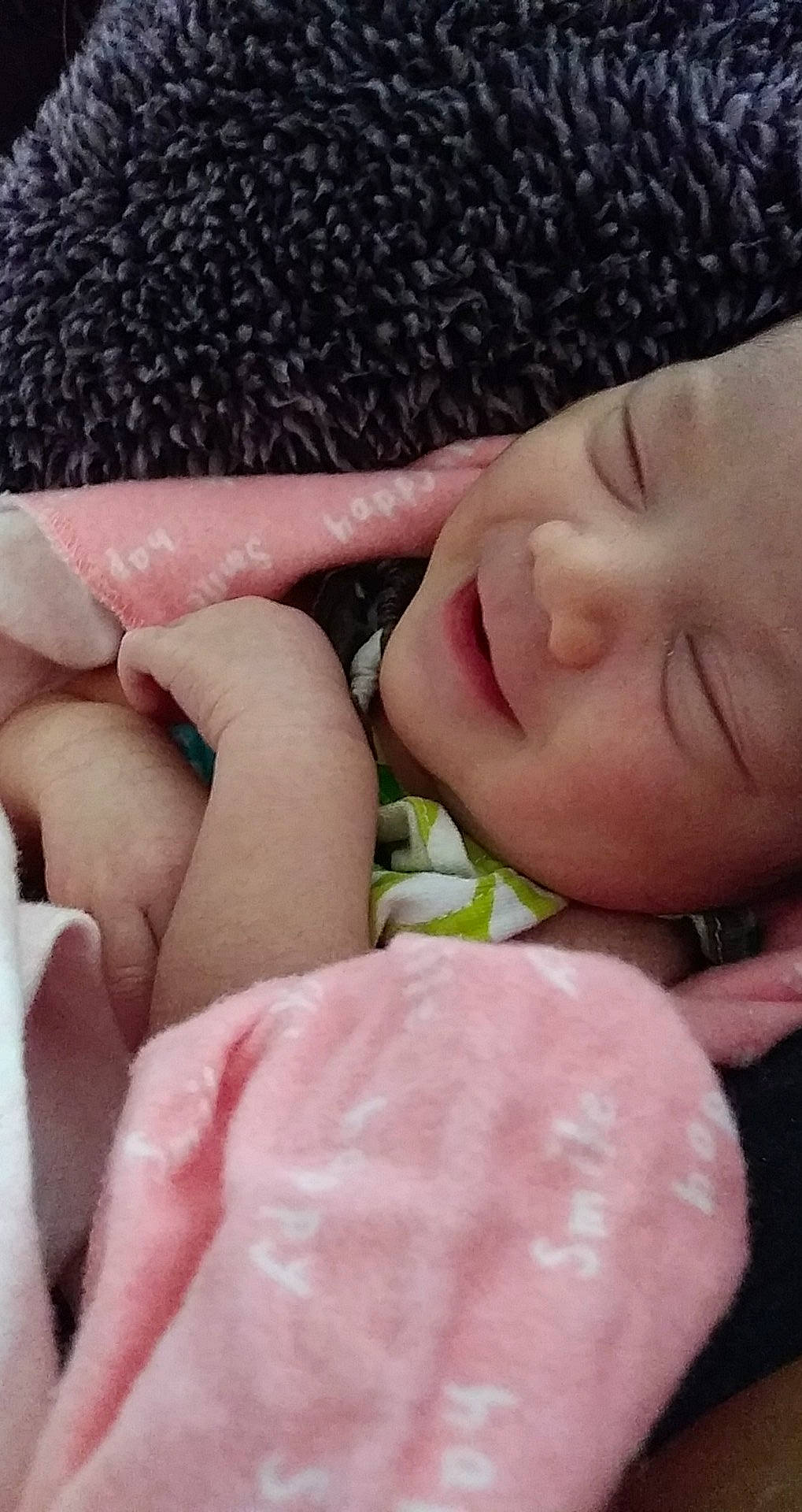 Amaris joined the competition — help win amazing prizes! baby, bedtime, cheek, child, close_up, eye, face, finger, hand, head, headwear, leg, lip, mouth, muscle, nap, nose, person, pink, skin