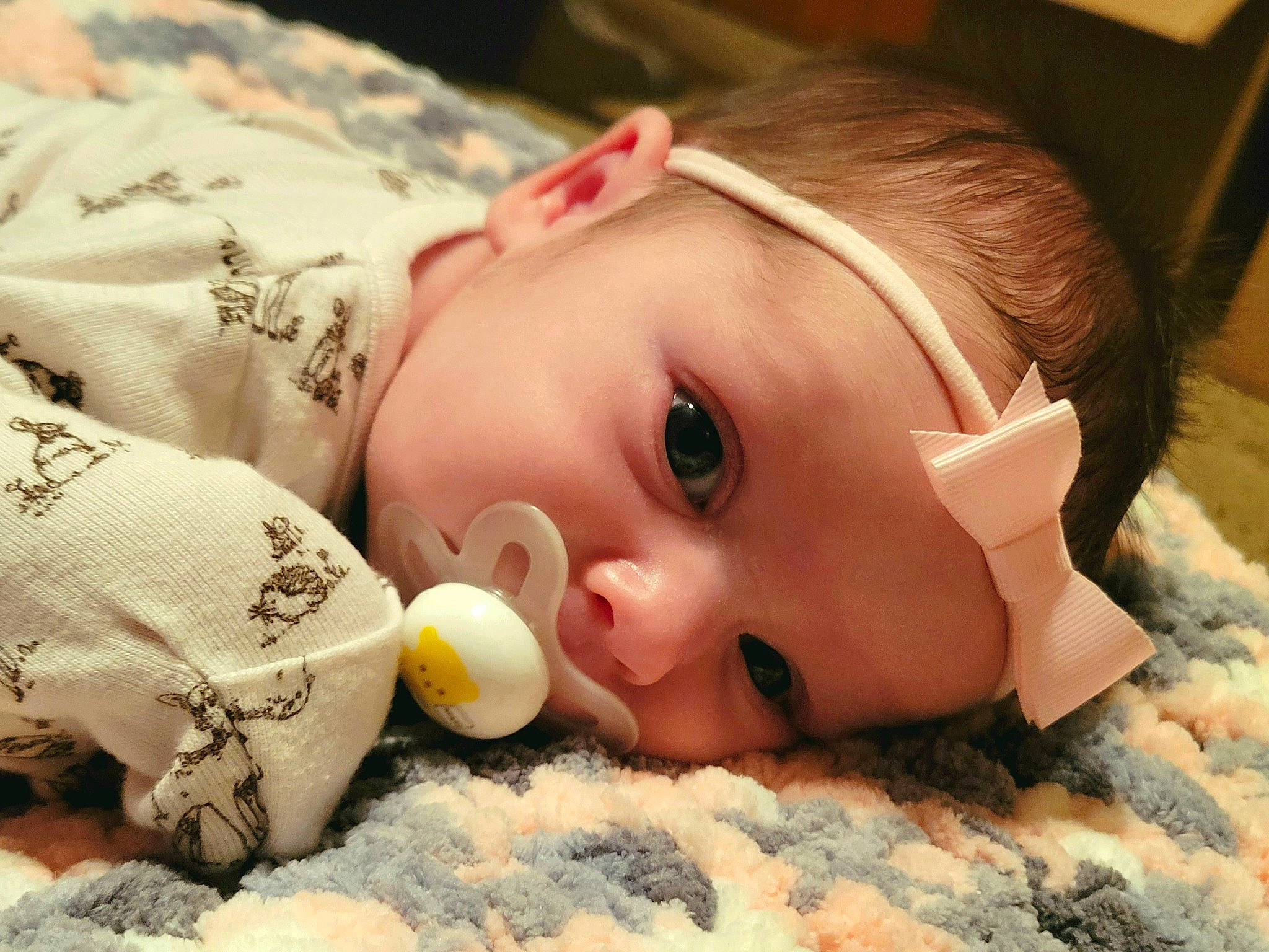 Elizabeth joined the competition — help win amazing prizes! baby, baby_sleeping, baby_toddler_clothing, bedtime, cheek, child, comfort, eyelash, fur, happy, human_body, iris, linens, lip, mouth, nose, person, skin, textile, toddler