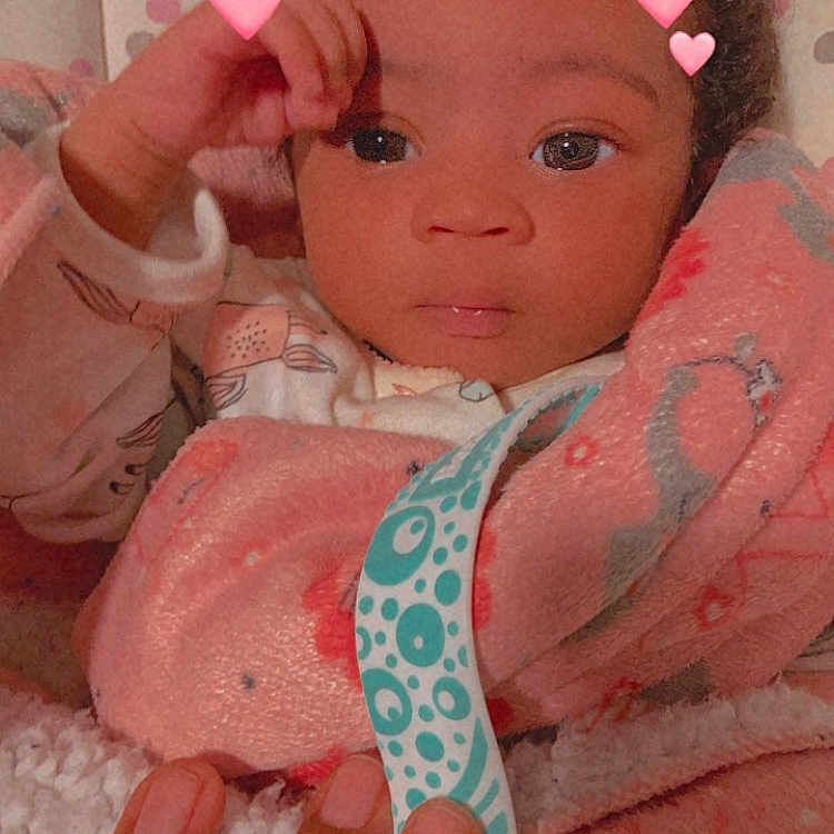 Marianna joined the competition — help win amazing prizes! accessories, baby, bodypart, clothing, couch, cutlery, doll, face, finger, fork, furniture, hand, hat, head, jewelry, person, photography, portrait, spoon, toy