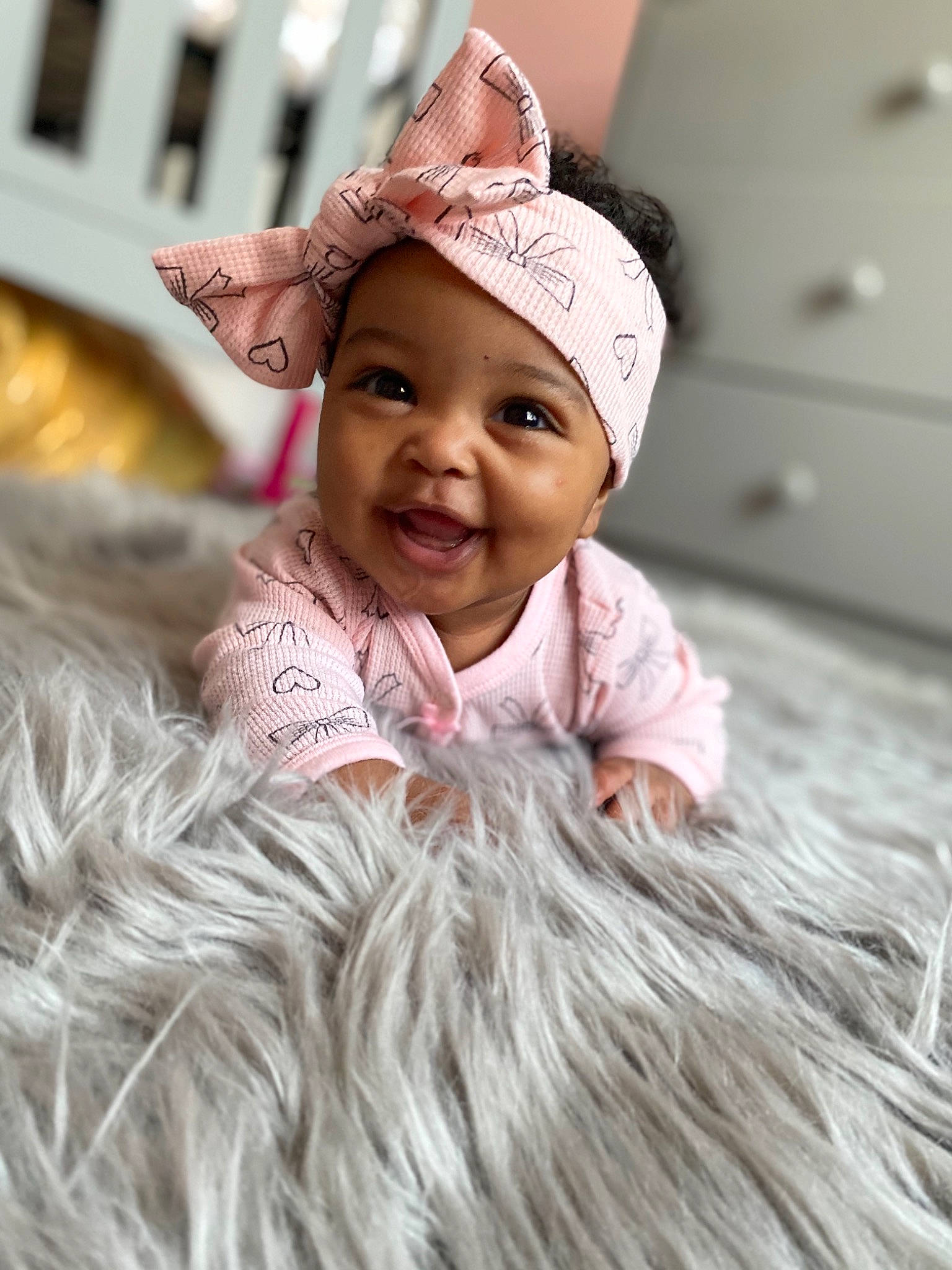 Holland joined the competition — help win amazing prizes! baby, child, child_model, costume, ear, eye, fashion_accessory, fun, fur, happy, hat, head, headgear, headwear, joy, person, pink, portrait_photography, skin, smile