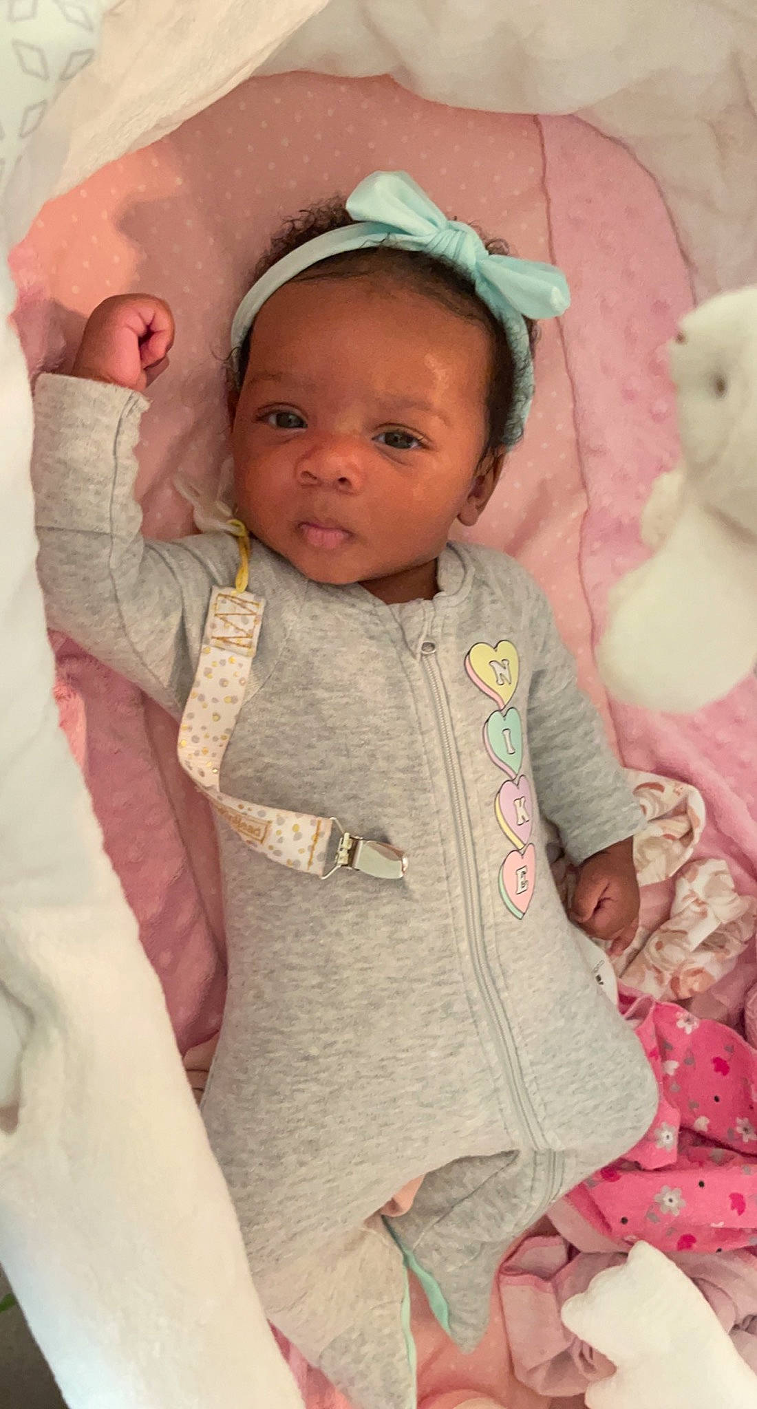 Jhamari joined the competition — help win amazing prizes! baby, baby_toddler_clothing, cheek, comfort, eye, finger, happy, head, human_body, iris, lip, mouth, nose, person, pink, product, skin, sleeve, textile, toddler