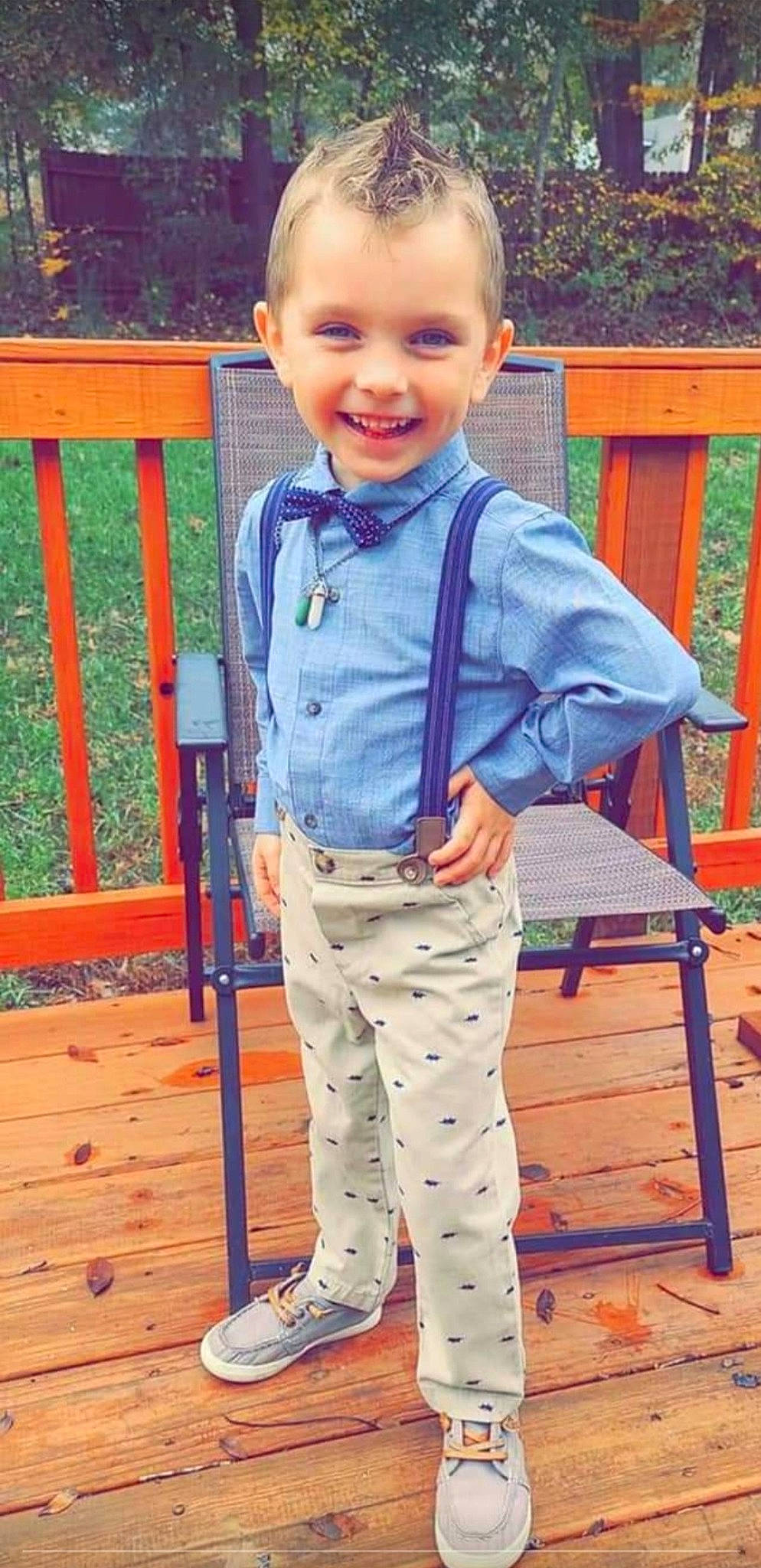 Blade joined the competition — help win amazing prizes! baby_toddler_clothing, child, denim, electric_blue, face, fun, grass, green, happy, head, joy, leisure, outdoor_furniture, pattern, person, sitting, sleeve, smile, street_fashion, toddler