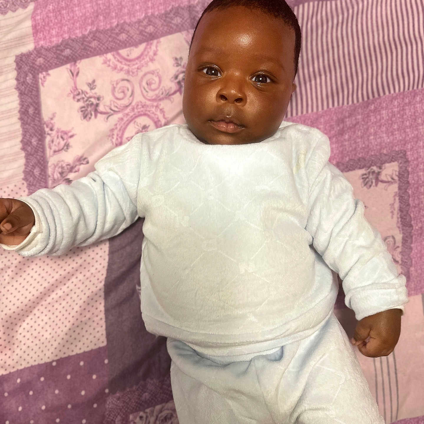 Aly Yusuf Bangoura joined the competition — help win amazing prizes! baby, babylaughing, boy, child, clothing, cushion, face, happy, head, homedecor, male, pants, person, photography, portrait, quilt, sitting, sleeve, smile, standing