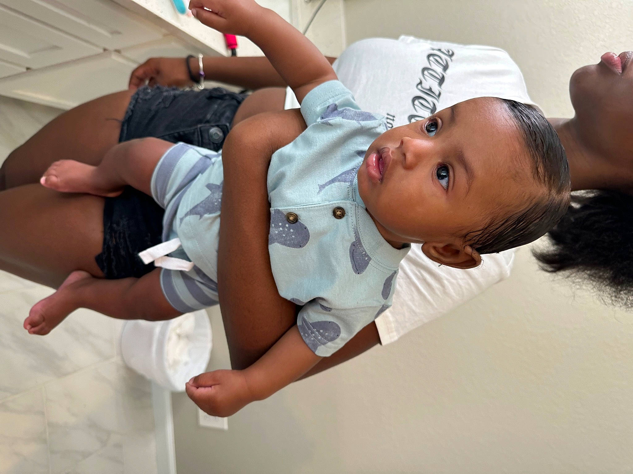 Jayce joined the competition — help win amazing prizes! arm, baby, baby_toddler_clothing, comfort, elbow, finger, fun, gesture, hand, happy, human_leg, joint, knee, mouth, person, shorts, shoulder, sleeve, surprise, t_shirt