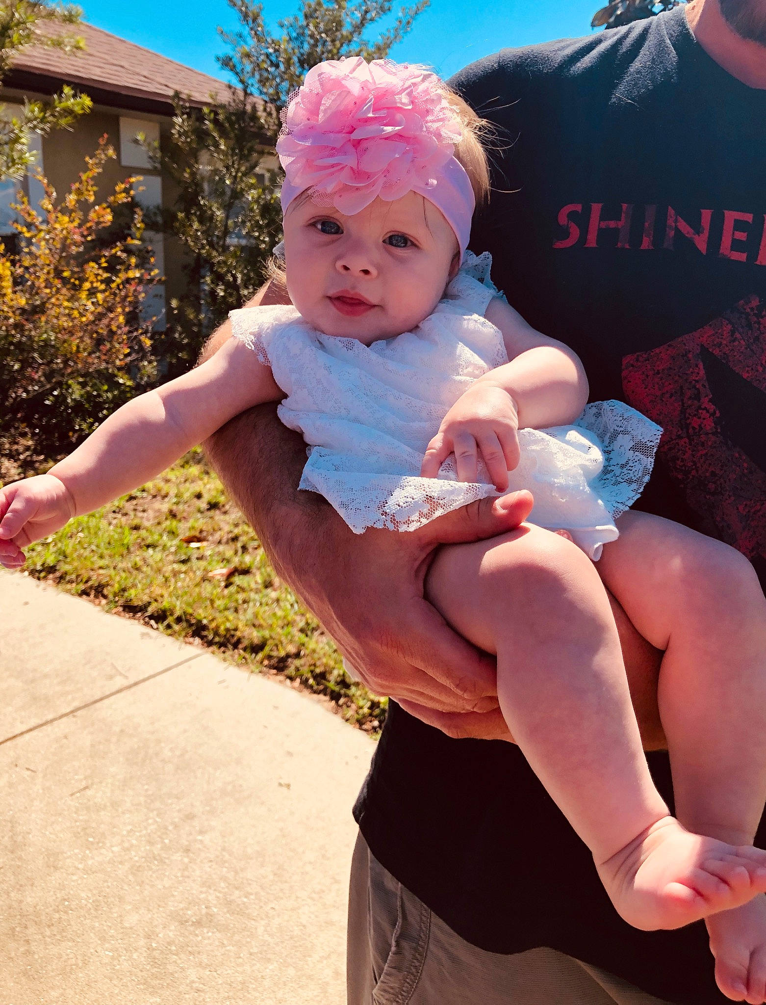 Madeleine joined the competition — help win amazing prizes! baby, cap, child, fun, happy, headgear, leg, person, pink, play, smile, summer, toddler, vacation, water