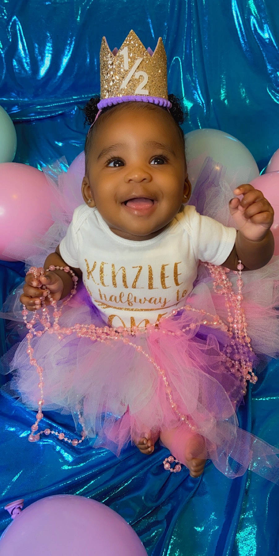 Kenzlee joined the competition — help win amazing prizes! baby, baby_toddler_clothing, child, costume, fun, hair_accessory, happy, joy, party, person, pink, product, smile, toddler