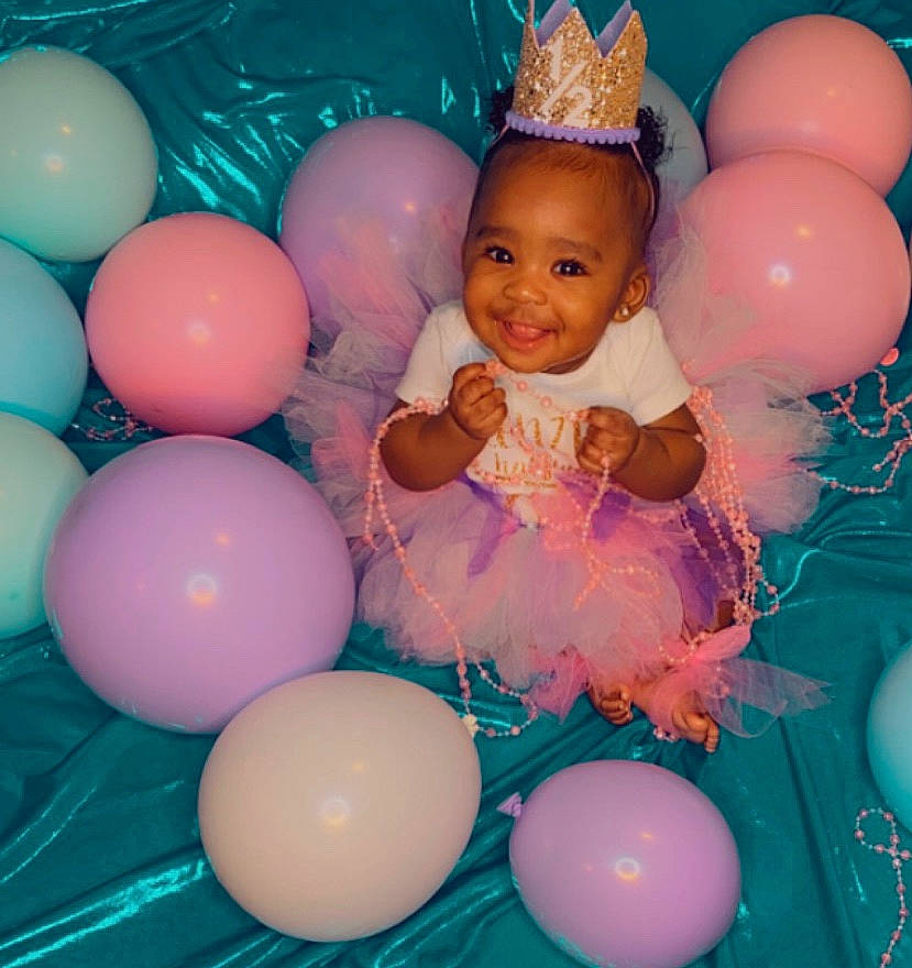 Kenzlee joined the competition — help win amazing prizes! baby, balloon, child, egg, event, joy, party, party_supply, person, toddler