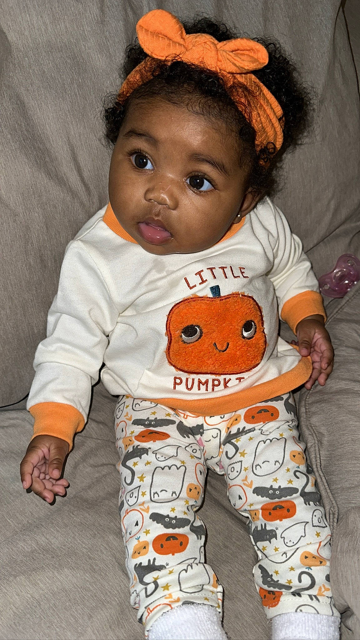 Sage joined the competition — help win amazing prizes! arm, baby, baby_toddler_clothing, cheek, child, comfort, cool, face, fun, hairstyle, happy, head, nose, orange, outerwear, person, skin, sleeve, surprise, t_shirt