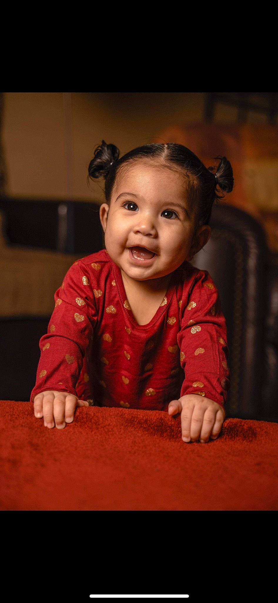 Joselyn is registered to the contest to win money with this photo: baby, baby_toddler_clothing, beauty, cheek, child, dress, eye, face, flash_photography, flooring, fun, happy, head, iris, nose, person, skin, sleeve, smile, toddler