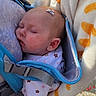 arm, baby, baby_carrier, blanket, casual, celebration, child, closeup, confetti, face, head, infant, onesie, outdoor, peaceful, person, petals, sleeping, soft, stars