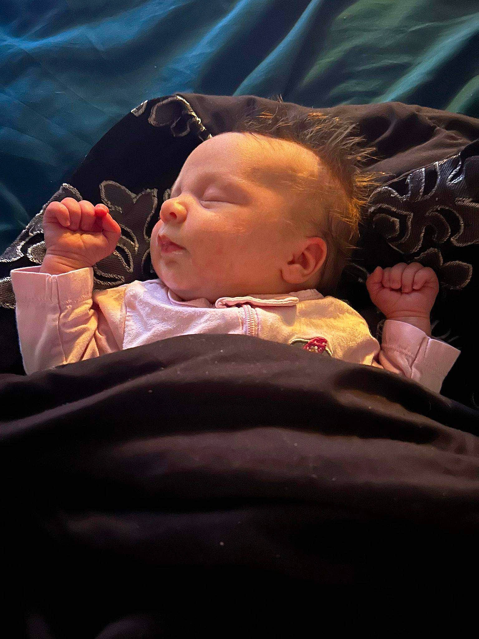 Sophia joined the competition — help win amazing prizes! baby, baby_toddler_clothing, cheek, child, chin, comfort, darkness, ear, eyebrow, finger, flash_photography, fun, hand, human_body, lip, mouth, nose, person, sitting, skin