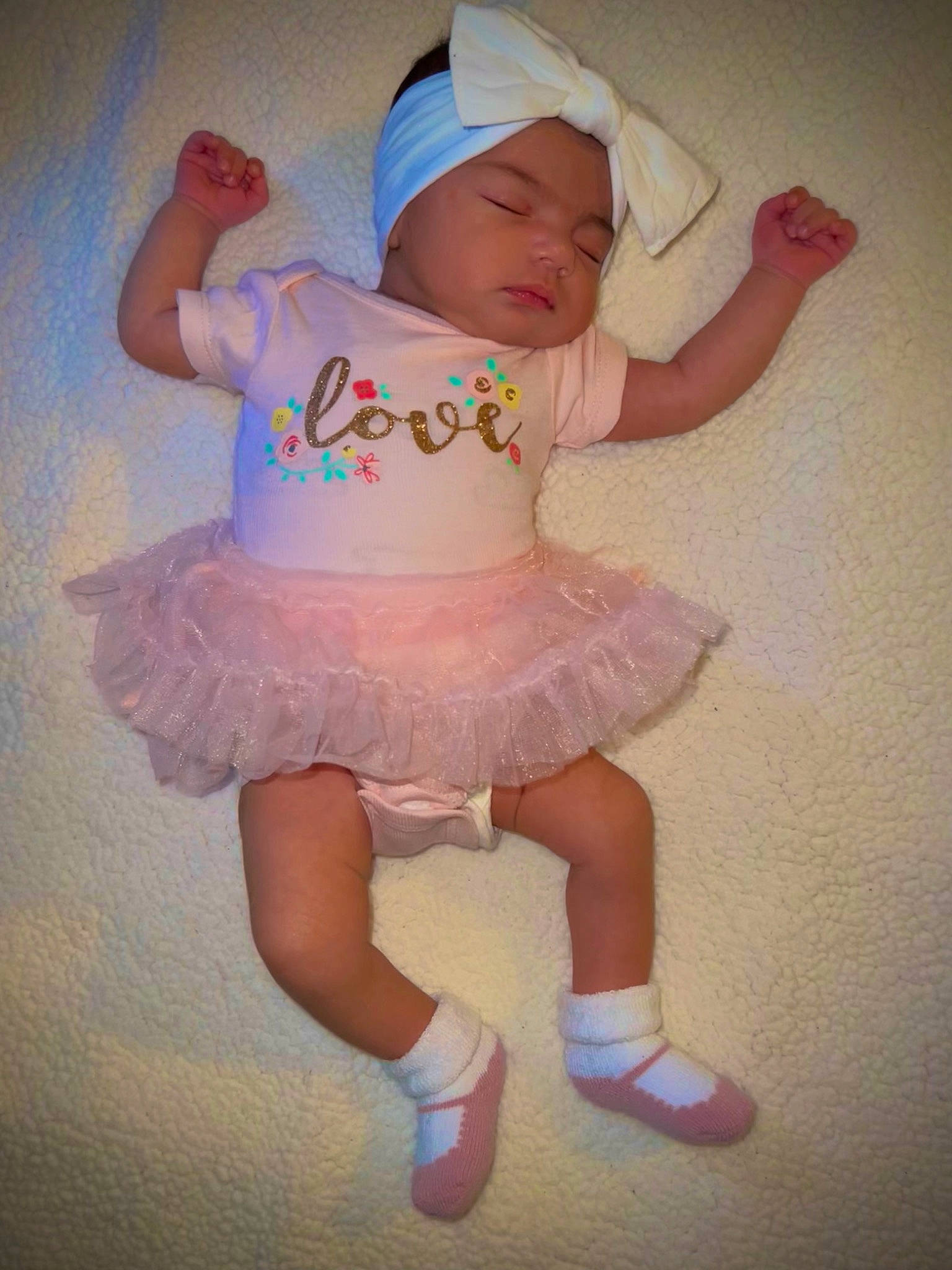 Amora joined the competition — help win amazing prizes! arm, baby, baby_toddler_clothing, ballet_tutu, child, finger, fun, happy, headgear, headwear, human_leg, leg, magenta, person, pink, purple, ruffle, sleeve, sock, textile