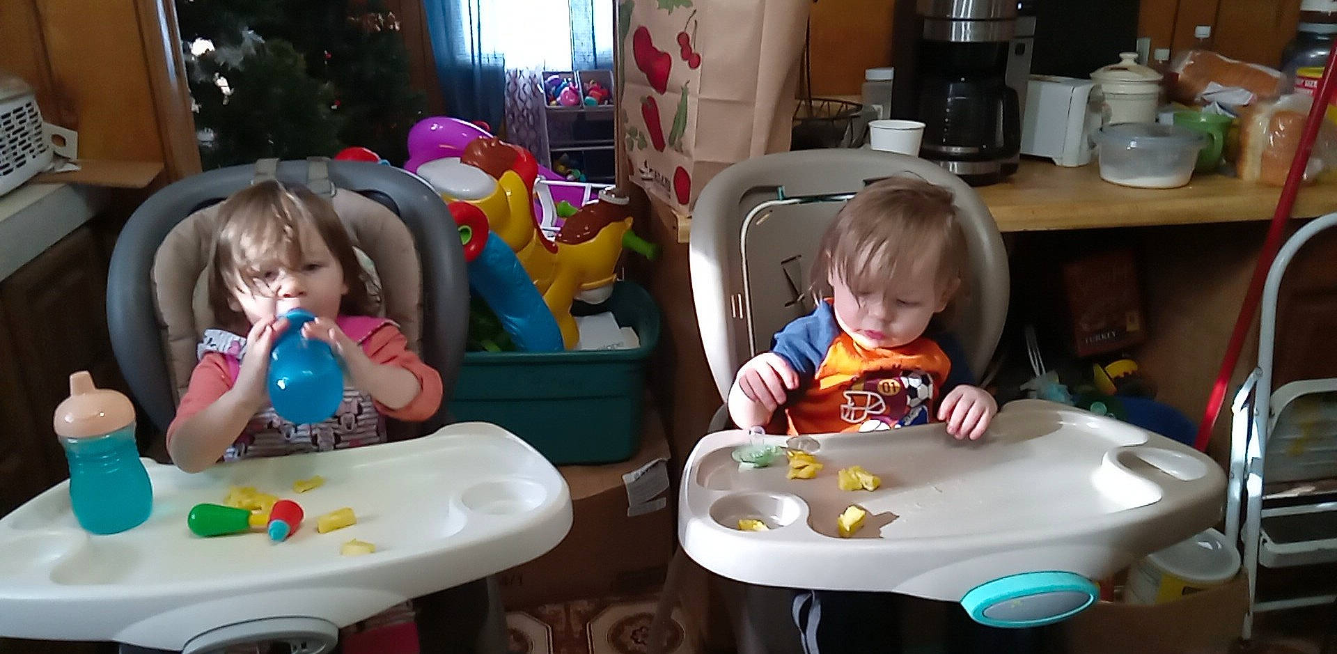 Isabelle joined the competition — help win amazing prizes! baby, baby_toddler_clothing, bib, chair, child, dress, event, face, fun, head, kitchen_appliance, person, photograph, room, serveware, sharing, sitting, snapshot, table, tableware