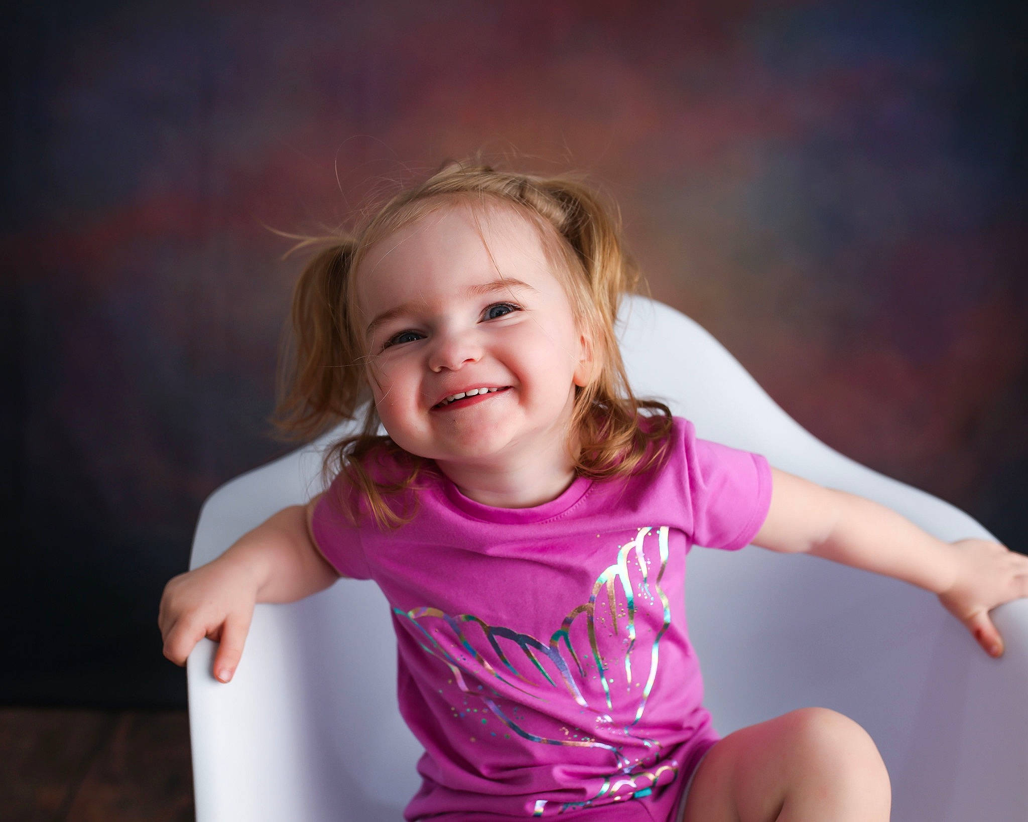 Jordyn joined the competition — help win amazing prizes! baby_toddler_clothing, blond, cheek, child, elbow, eye, eyelash, flash_photography, fun, gesture, happy, joy, lip, magenta, neck, person, pink, shoulder, skin, sleeve