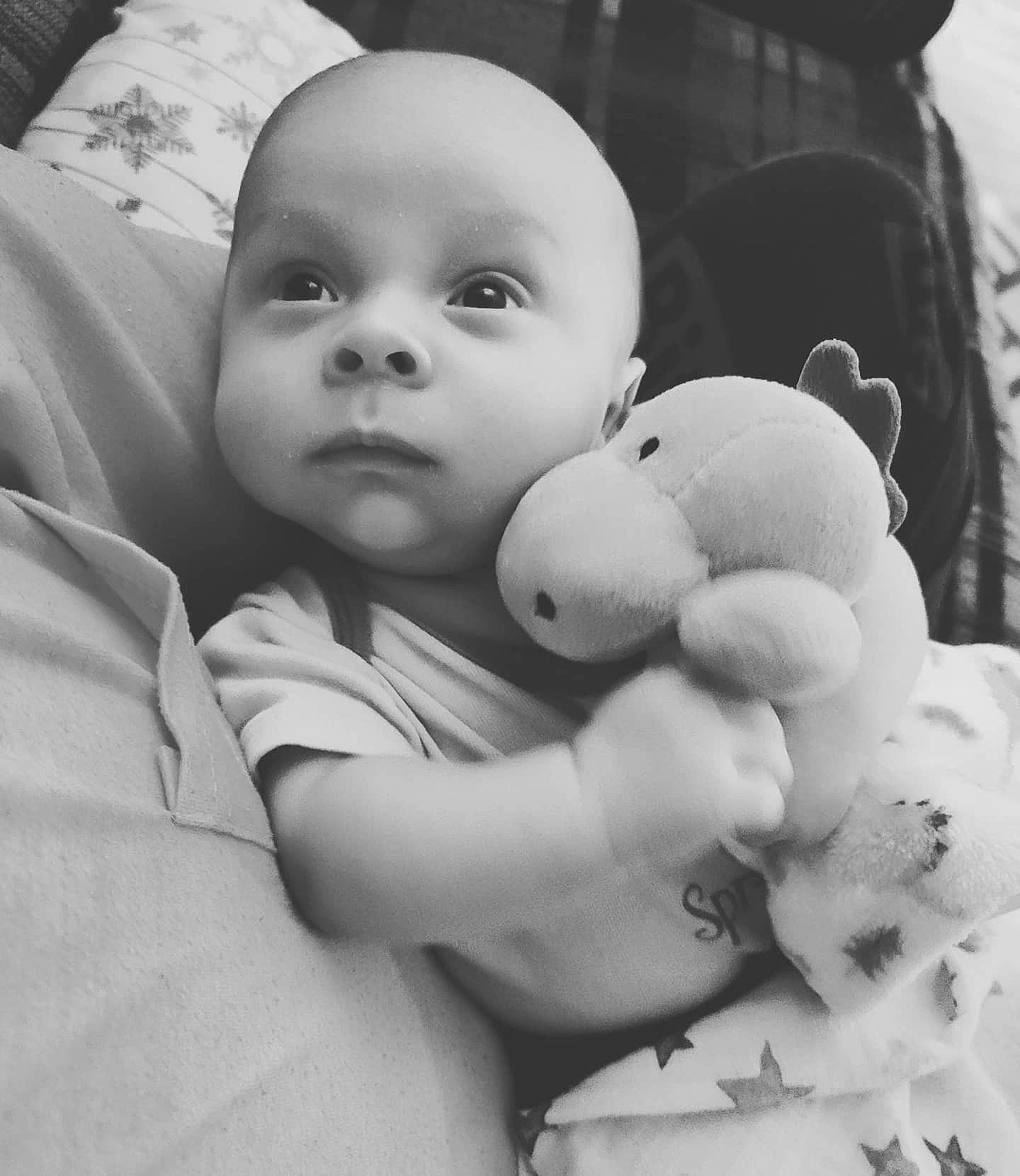 Gabriel joined the competition — help win amazing prizes! baby, baby_products, baby_toddler_clothing, cheek, love, person, plush, toy