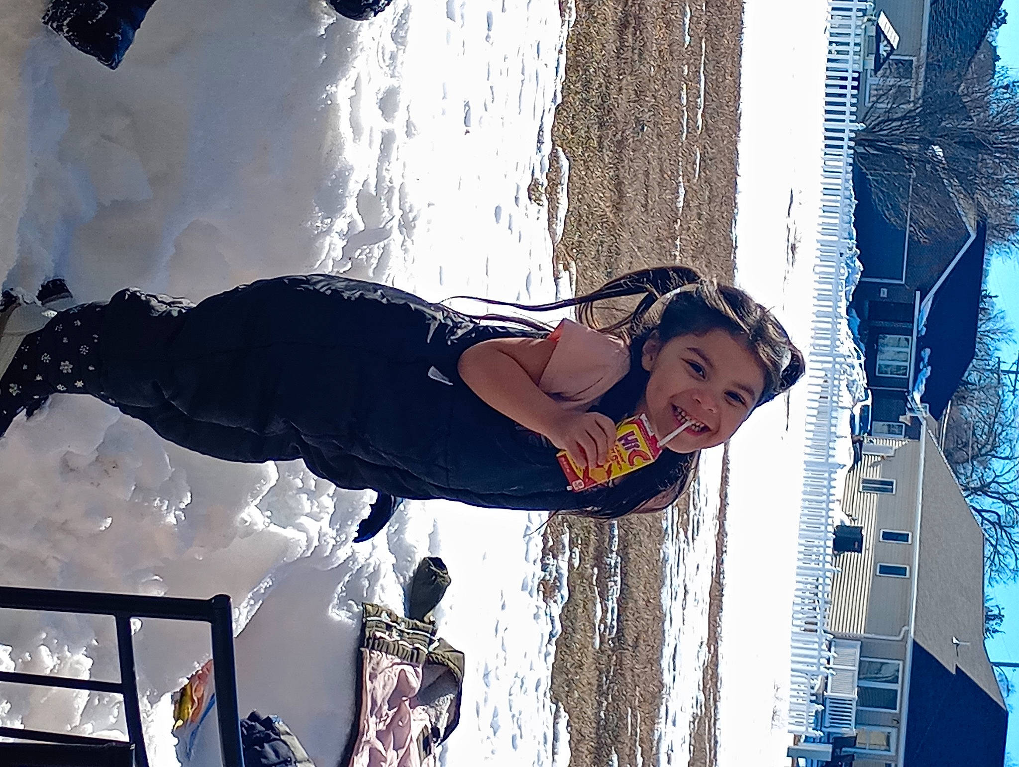 Vanessa is registered to the contest to win money with this photo: adventure, blue, event, eyewear, flash_photography, freezing, fun, hat, human_leg, joy, leisure, performing_arts, person, recreation, sky, smile, snow, sportswear, thigh, tree