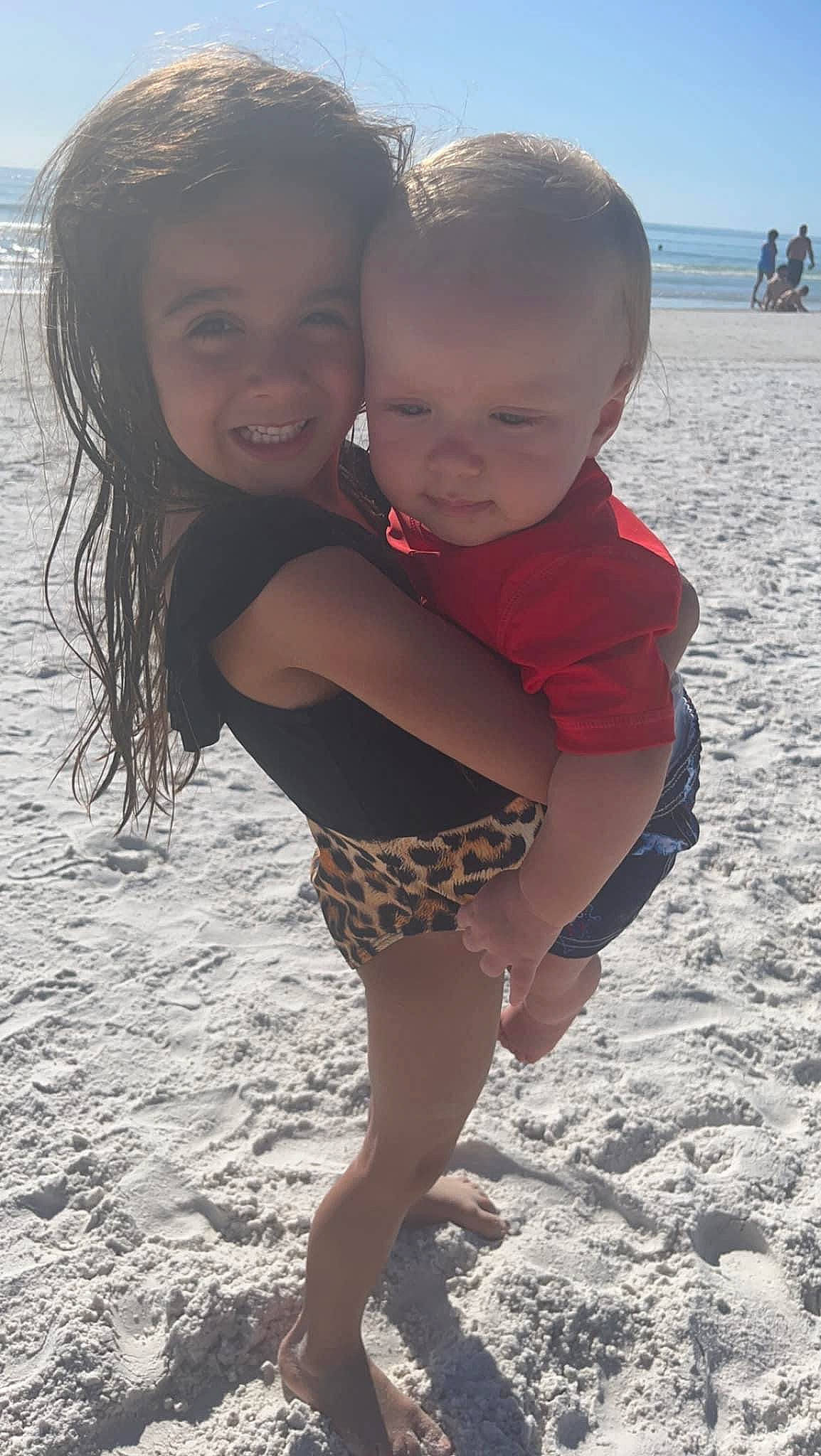 Camie joined the competition — help win amazing prizes! beach, body_of_water, eye, facial_expression, fun, gesture, hairstyle, happy, head, human, human_body, joy, people_in_nature, people_on_beach, person, photograph, skin, sky, smile, standing