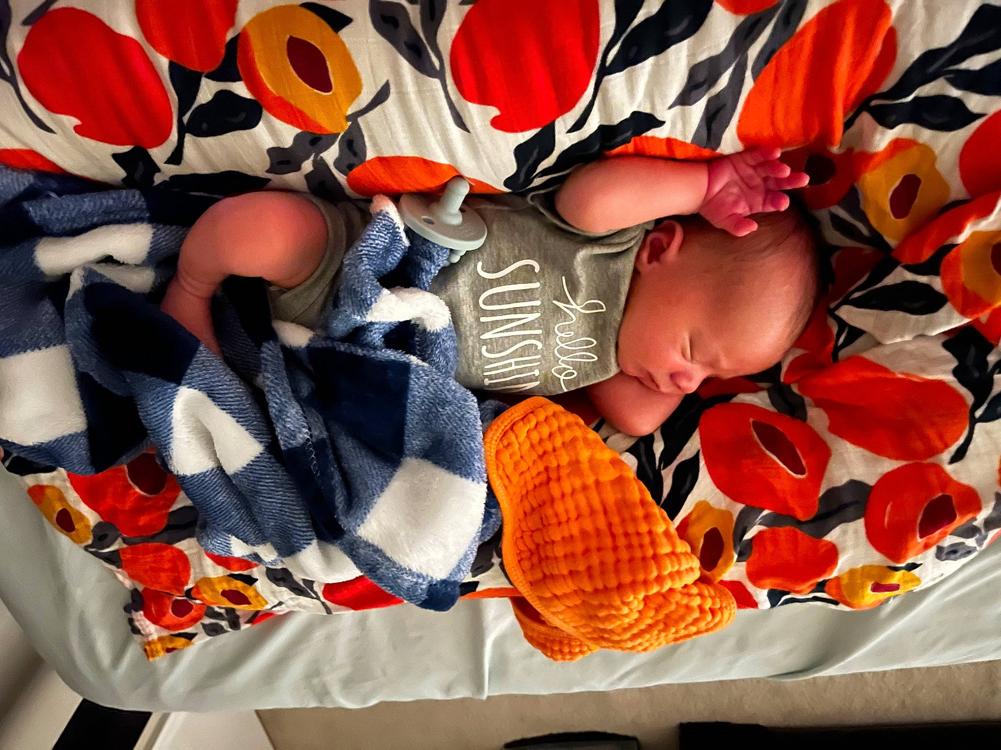 Ledger is registered to the contest to win money with this photo: baby, baby_products, baby_toddler_clothing, carmine, human_leg, jersey, linens, orange, pattern, peach, person, petal, plant, room, sleeve, sock, sportswear, textile, tie, toddler