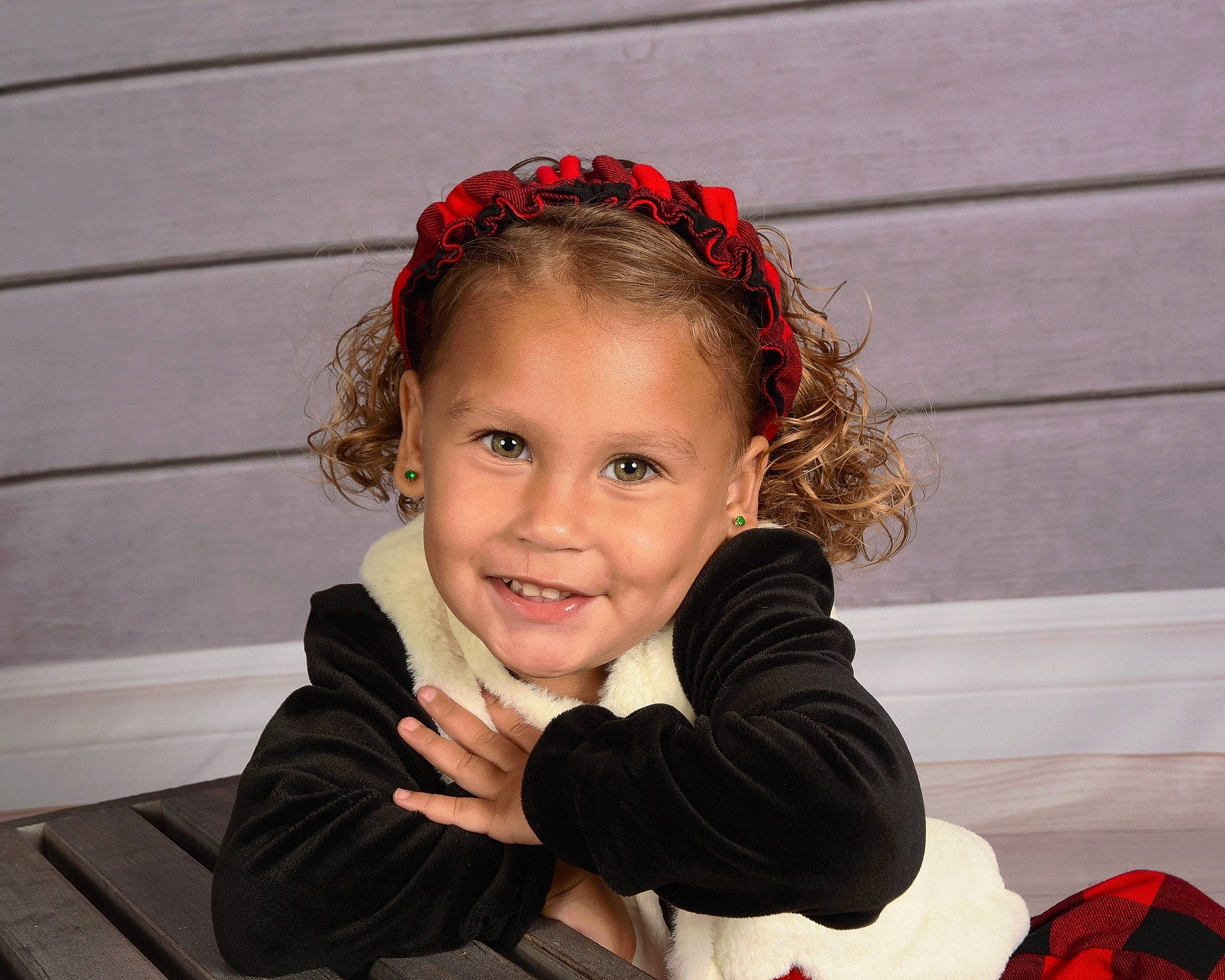 Gracyn joined the competition — help win amazing prizes! baby_toddler_clothing, cheek, child, facial_expression, fashion_accessory, flash_photography, fun, hair_accessory, happy, headband, headpiece, joy, laugh, lip, magenta, pattern, person, portrait_photography, sitting, sleeve