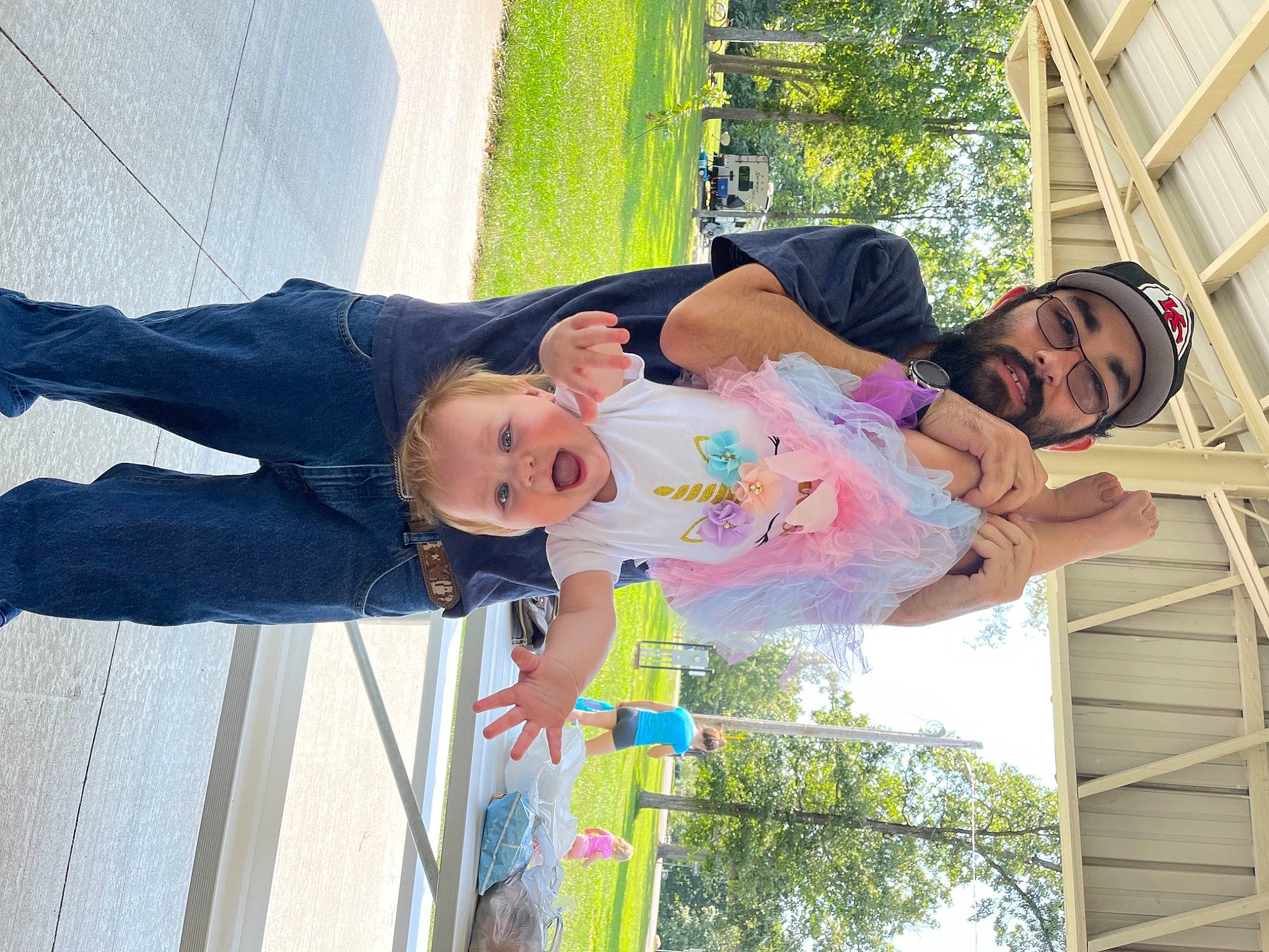 Nova Leann is registered to the contest to win money with this photo: baby, baby_toddler_clothing, child, fun, happy, hat, headwear, leisure, magenta, person, plant, recreation, sky, smile, toddler, tree, vacation