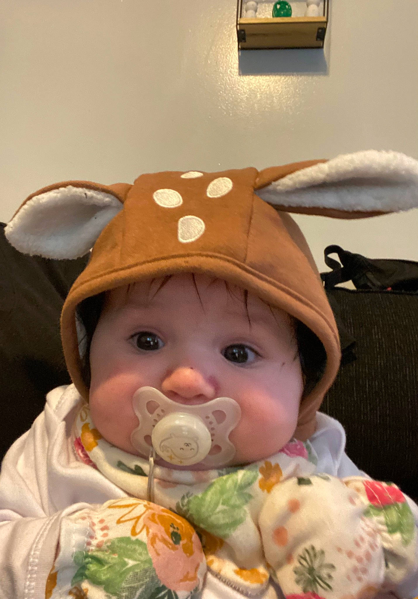 Nora joined the competition — help win amazing prizes! baby, baby_products, baby_toddler_clothing, bib, cap, cheek, child, comfort_food, drinkware, eye, face, fun, happy, hat, head, headwear, people, person, skin, tableware