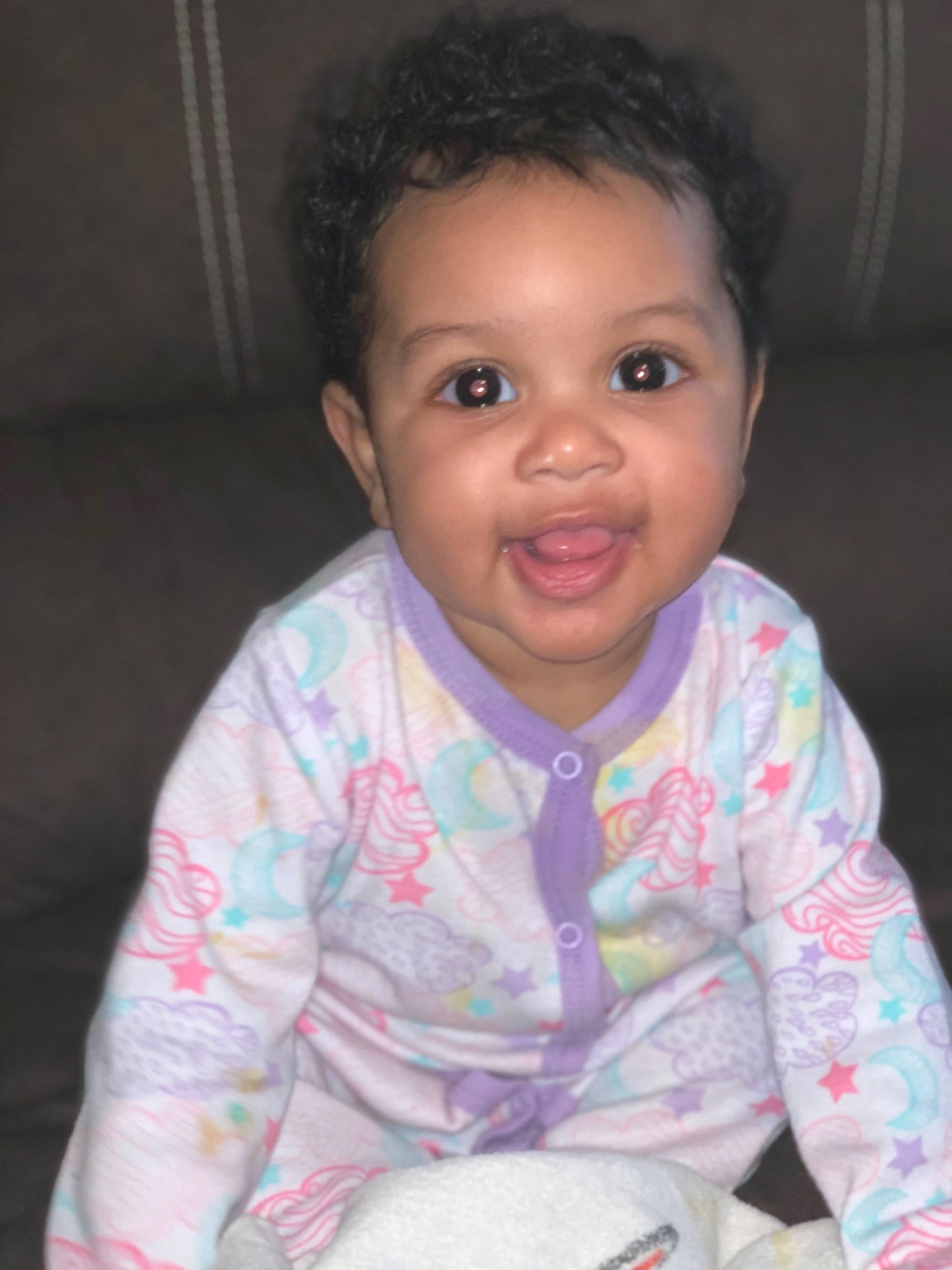 Jailee joined the competition — help win amazing prizes! baby, beauty, cheek, child, chin, eye, face, facial_expression, forehead, hair, happy, head, iris, lip, nose, person, pink, sitting, skin, smile