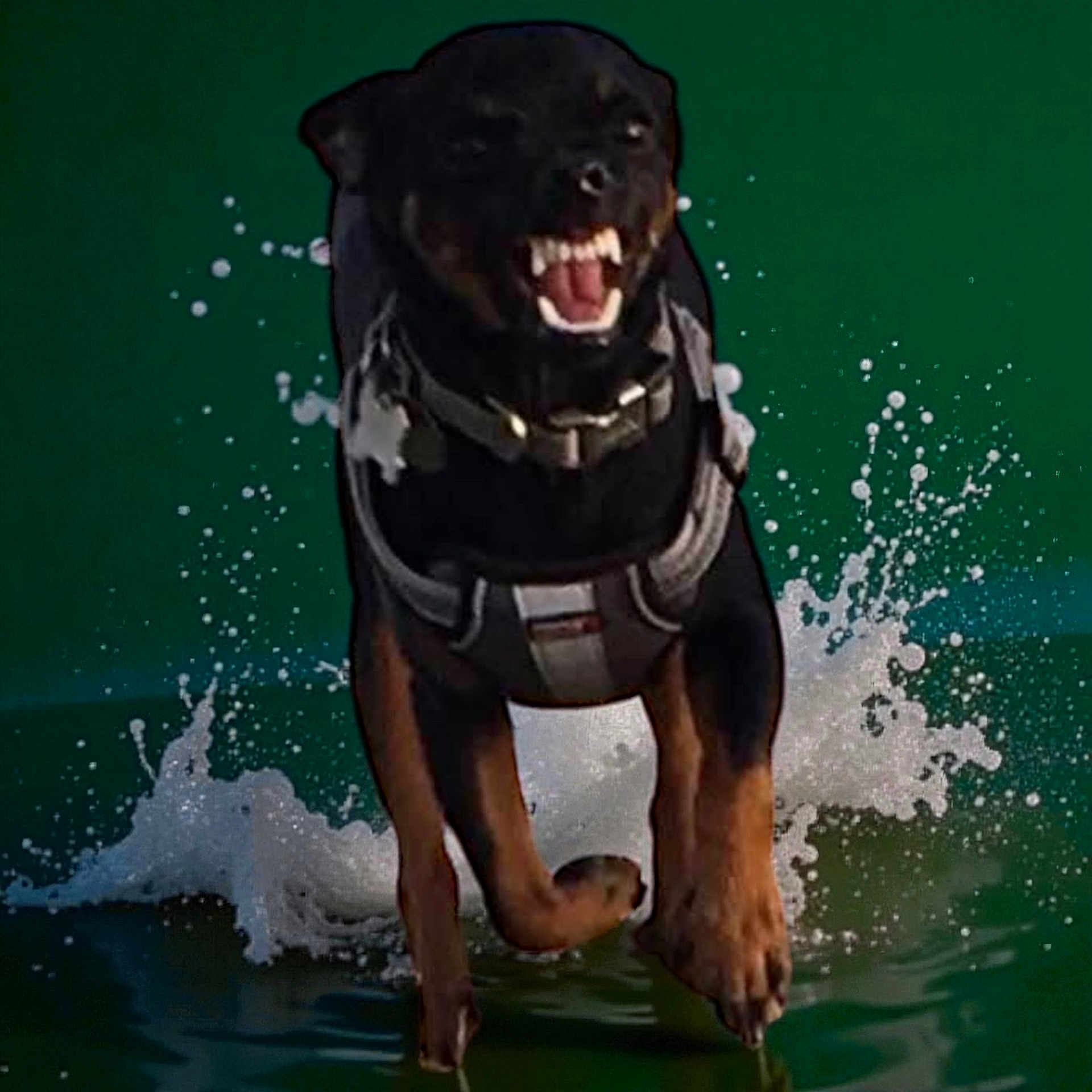 Atlas joined the competition — help win amazing prizes! active, adventure, animal, black_dog, canine, dog, energetic, happy, harness, jumping, motion, nature, outdoor, pet, playful, running, summer, water, water_splash, wet