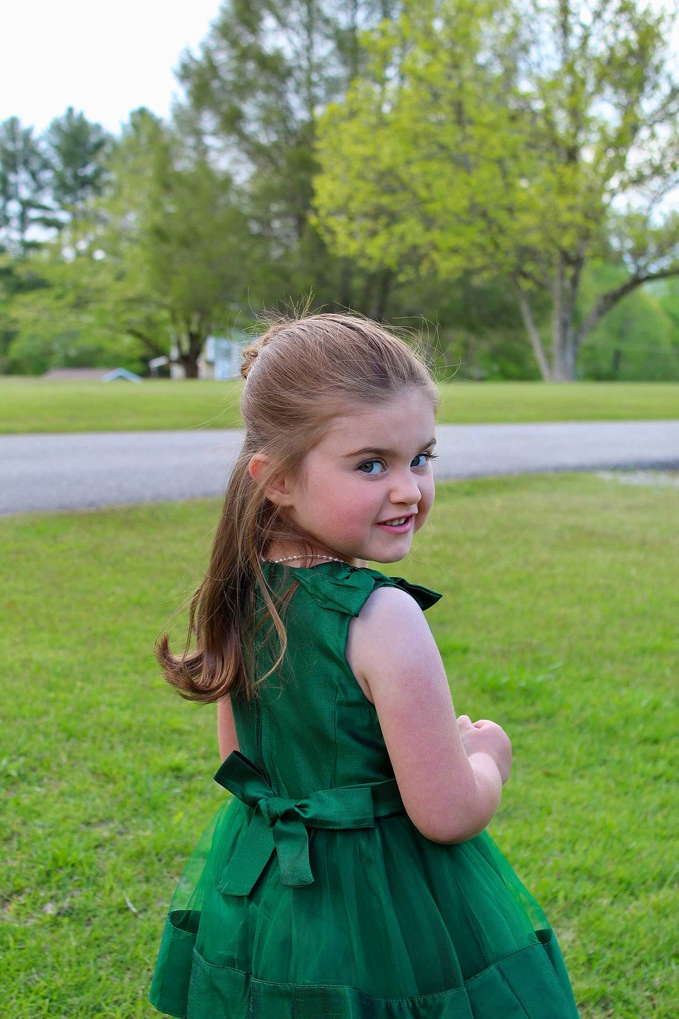 Jordan is registered to the contest to win money with this photo: baby_toddler_clothing, blond, child, day_dress, dress, electric_blue, flash_photography, formal_wear, fun, grass, happy, long_hair, one_piece_garment, person, pink, plant, sky, smile, summer, toddler
