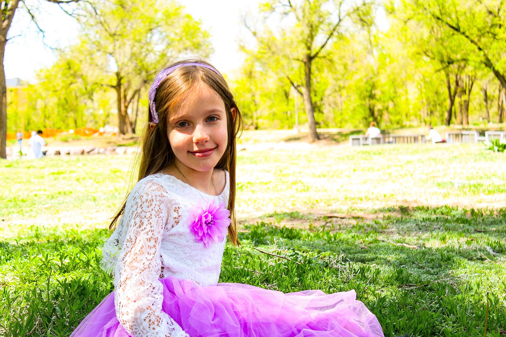 Christabella is registered to the contest to win money with this photo: beauty, child, dress, grass, green, happy, joy, leaf, light, people_in_nature, person, photograph, photography, pink, purple, smile, spring, summer, sunlight, toddler