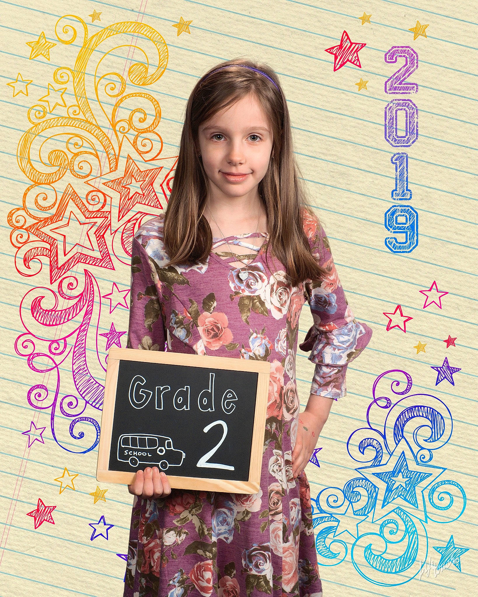 Christabella is registered to the contest to win money with this photo: child_model, clothing, dress, happy, long_hair, pattern, person, pink, sleeve, smile, style, t_shirt, textile, visual_arts